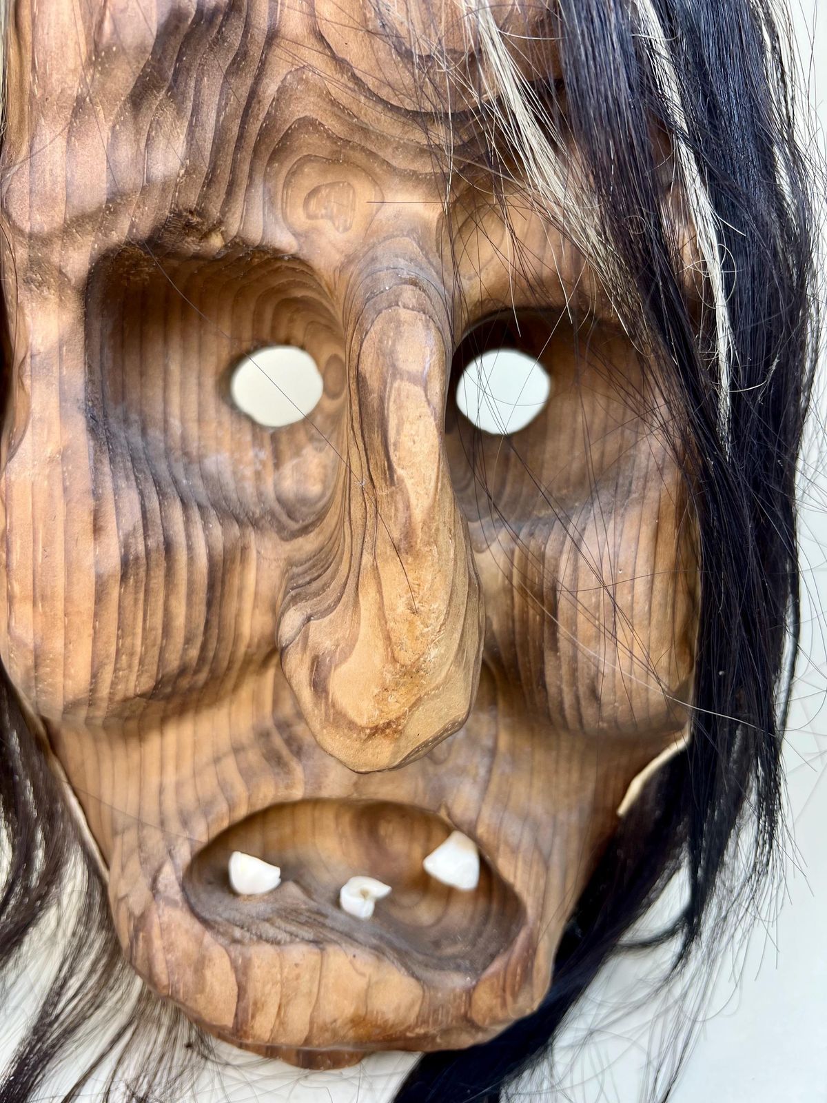 Vintage Swiss Wall Mask, Tschäggättä Mask, Original Lötschentaler Mask, Traditional Wall Mask photo furniture