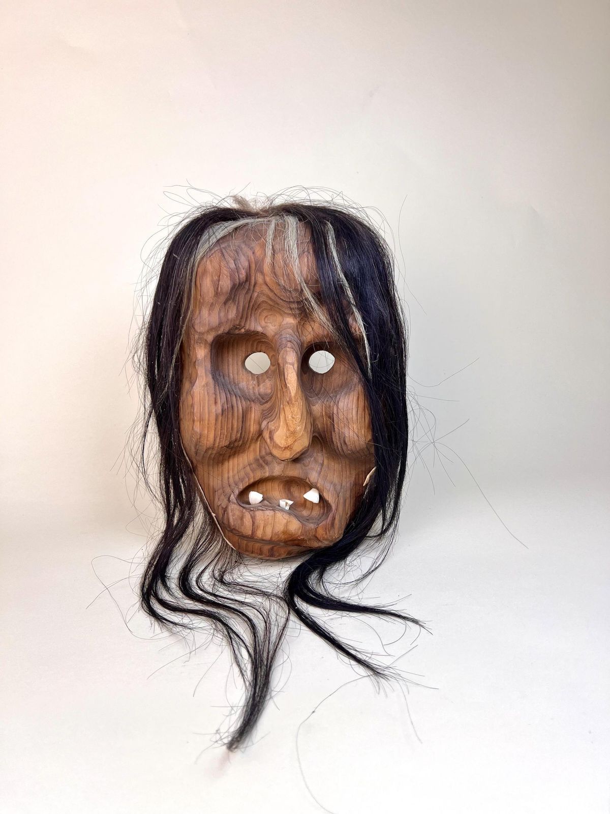 Vintage Swiss Wall Mask, Tschäggättä Mask, Original Lötschentaler Mask, Traditional Wall Mask photo 132.0