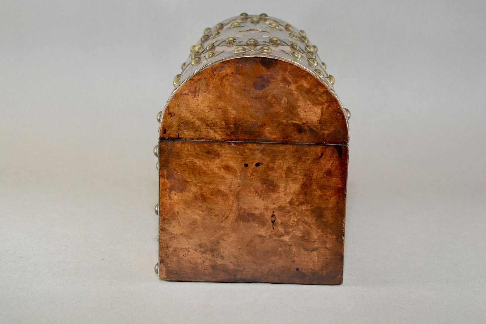 A Victorian Gothic Revival Desk Top Stationary Box. Made From Figured Walnut With Brass photo Home Decor