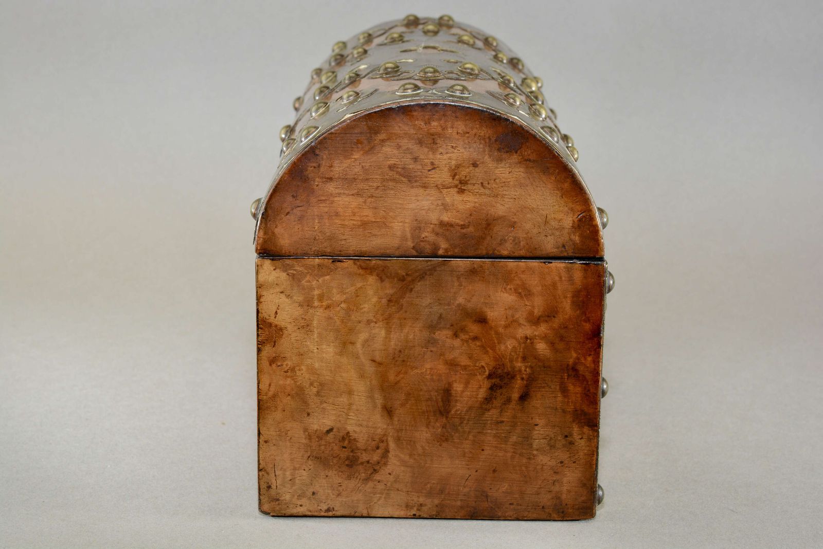 A Victorian Gothic Revival Desk Top Stationary Box. Made From Figured Walnut With Brass photo buy