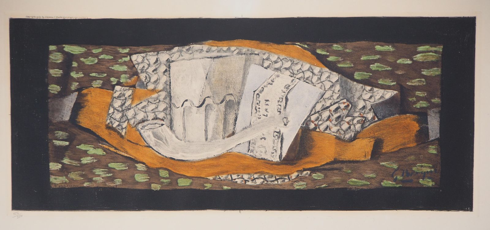 Georges Braque Still Life With Glass And Pipe   Original Etching (Catalog Orozco # Eas 781)1959