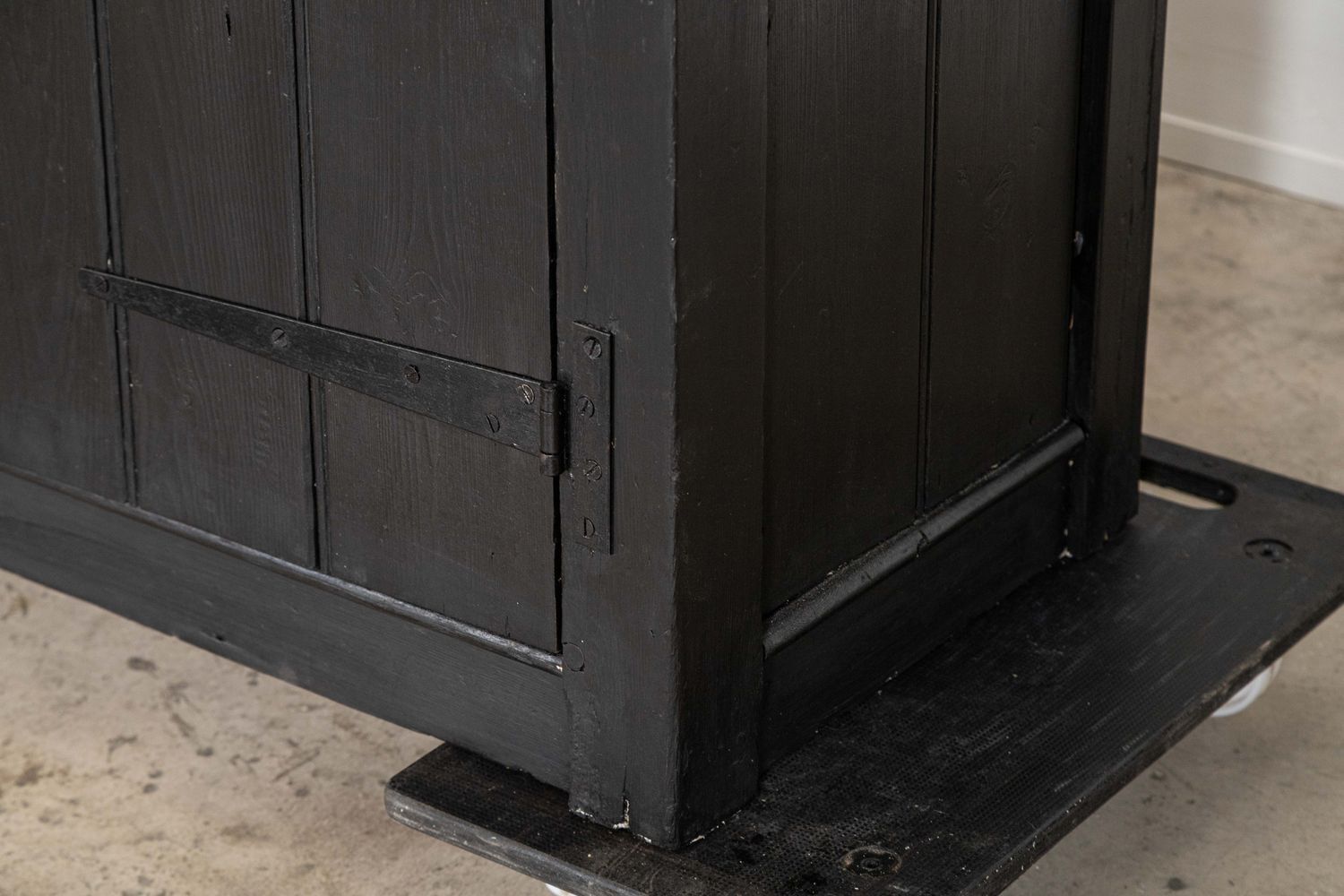 photo buy 19thc English Ebonised Country Pine Dresser Base