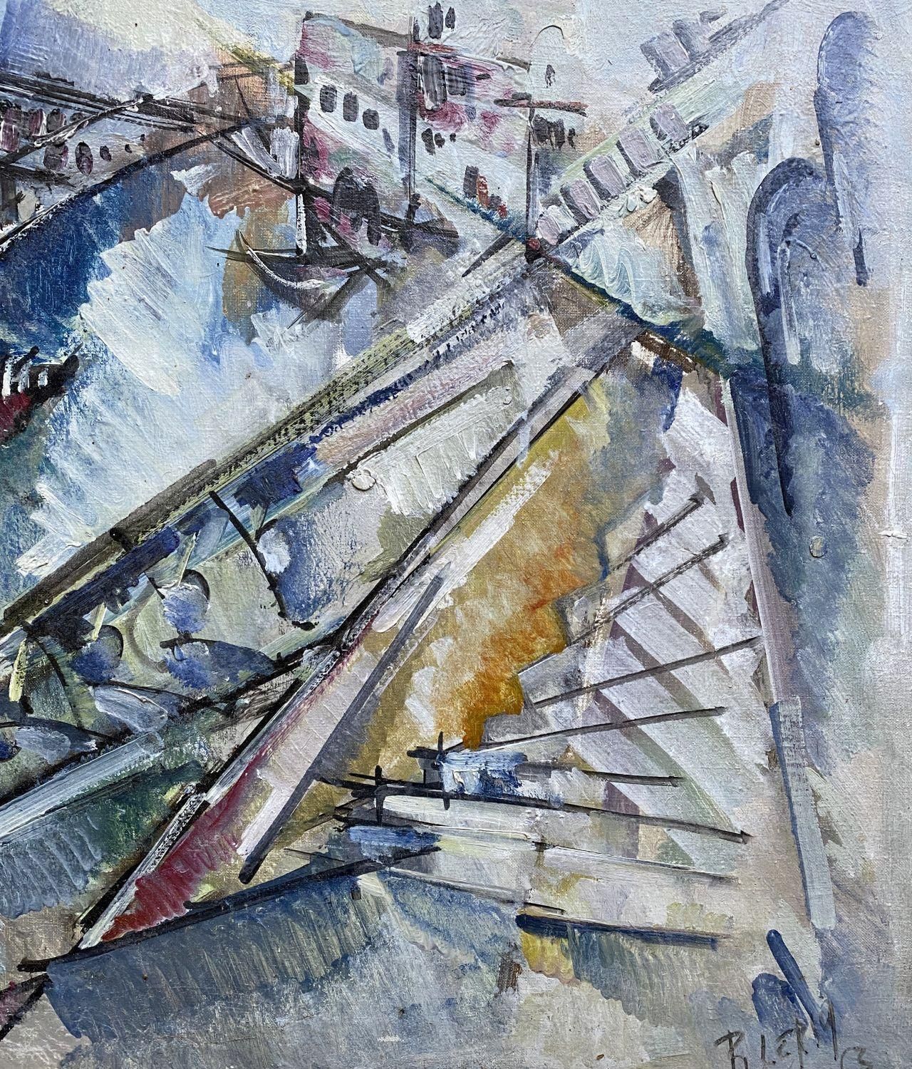 Roger Lersy Grand Canal Of Venice   Original Oil On Canvas Hand Signed 1963 photo 1371.0