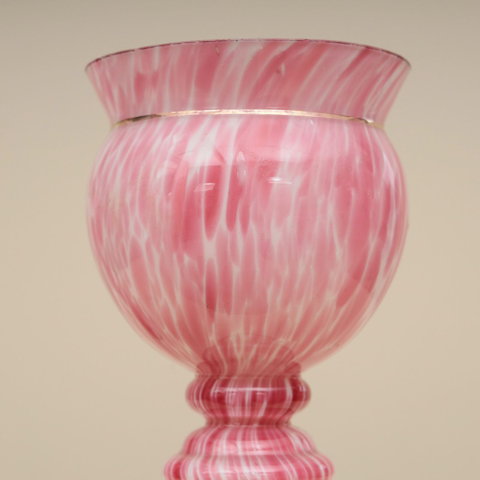 A Pair Of 2oth Century Splatter Glass Vases photo buy