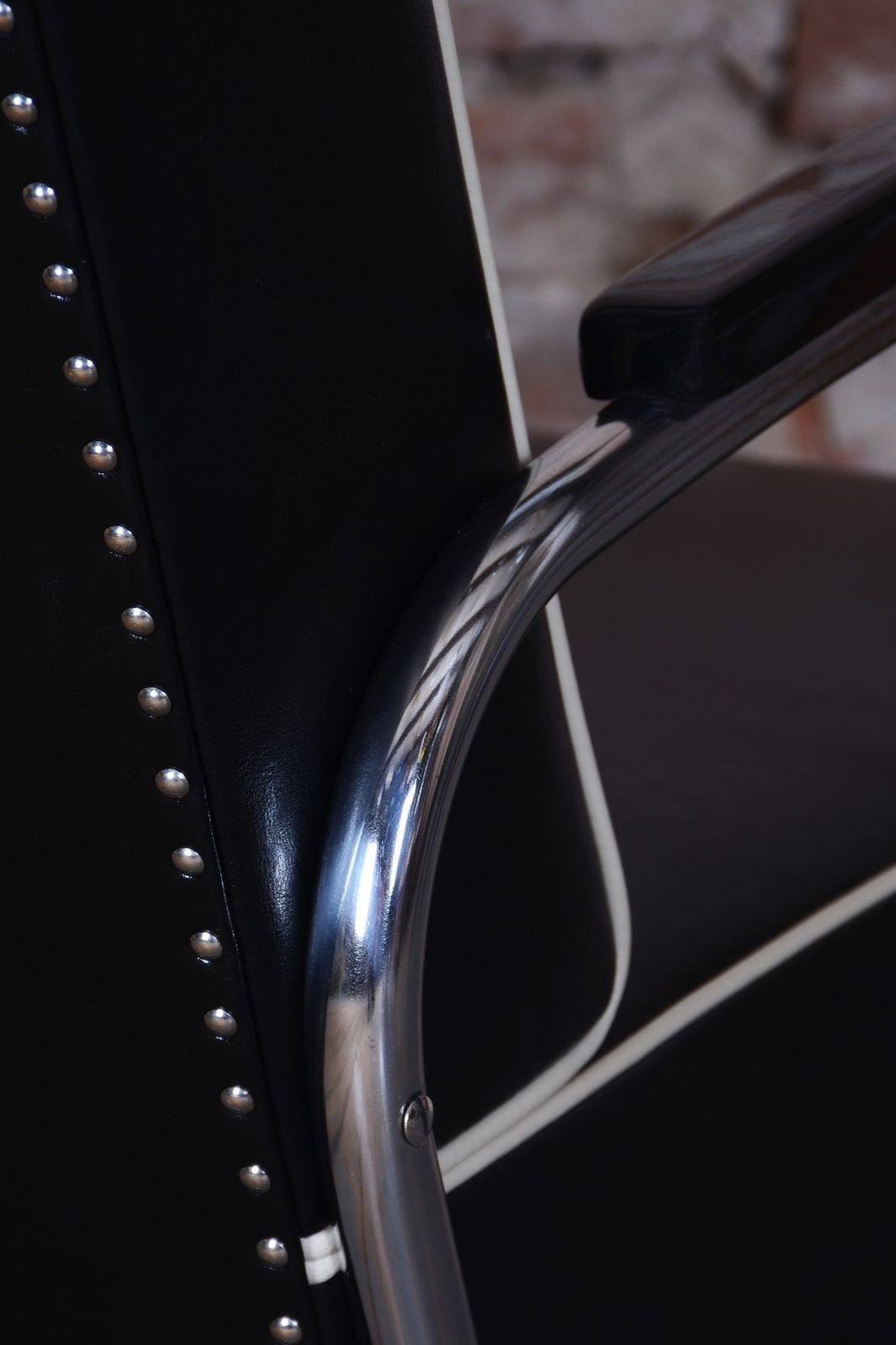 Pair Of Restored Bauhaus Armchairs, Mücke Melder, Leather, Chrome, Czech, 1930s photo vinterior