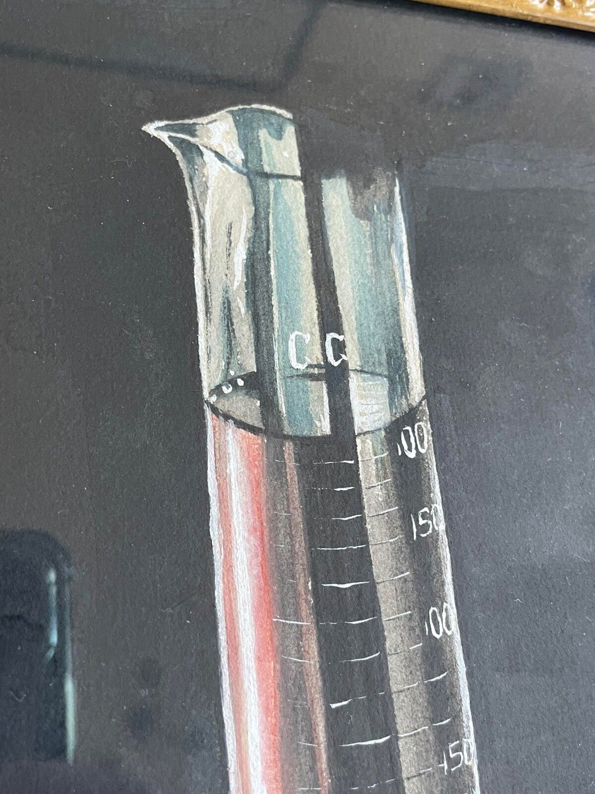 Antique 1900s Ralph Lyons English Apothecary Still Life Watercolour Painting. photo vintage