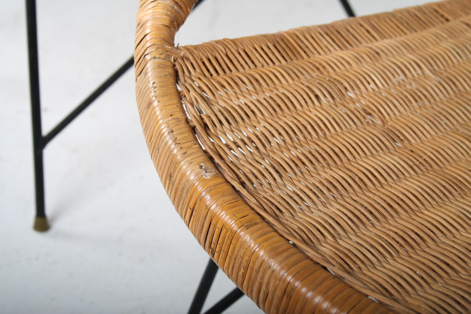 photo buy A Pair Of 1950s Mid Century Rattan Basket Chairs In The Manner Of Arthur Umanoff