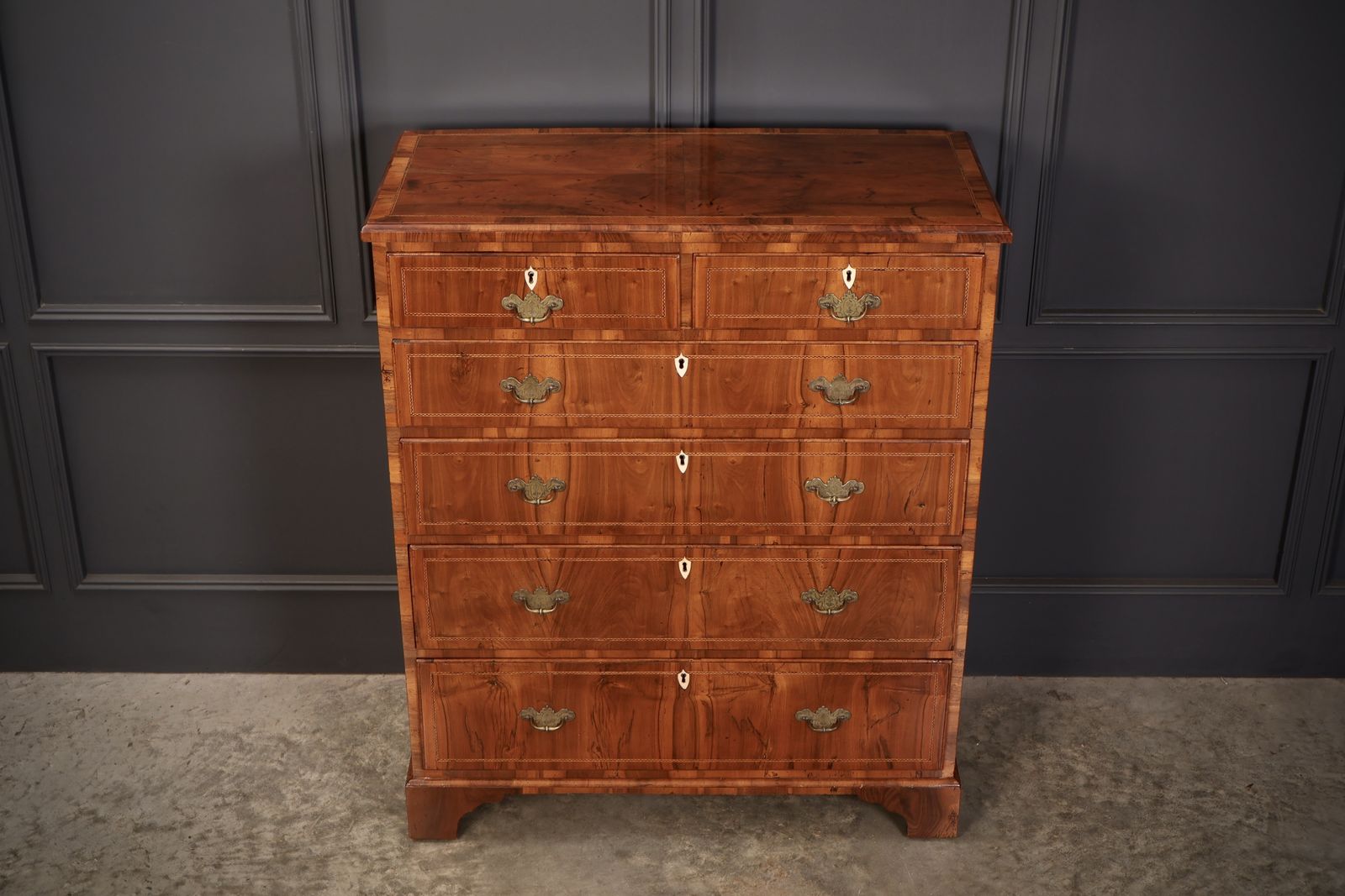 George III Walnut Chest Of Drawers photo for sale