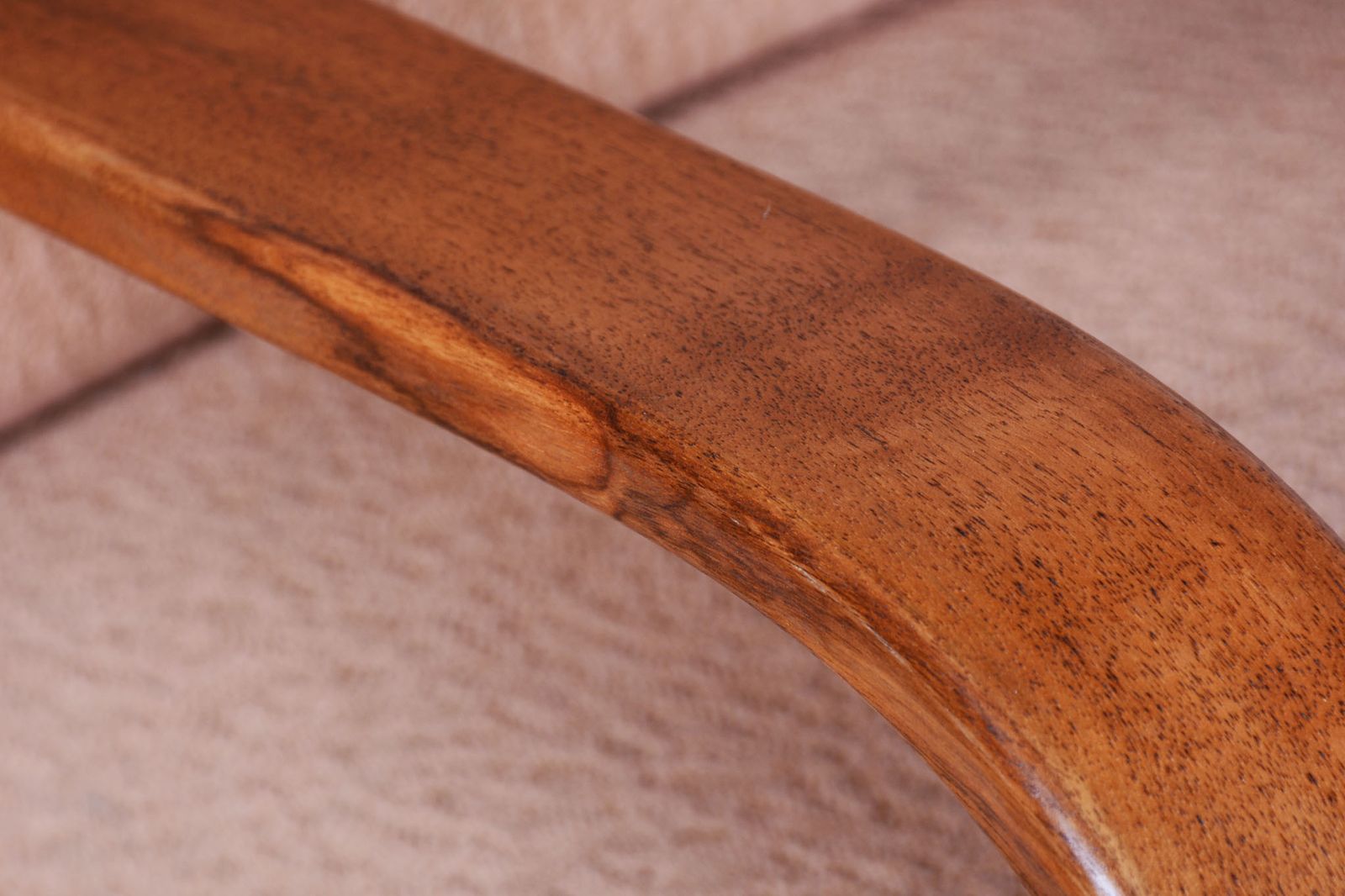 photo buy Restored Art Deco Reclining Armchair, Walnut, High Gloss, Czech. 1920s
