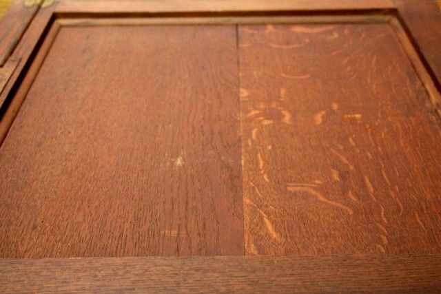 Arts & Crafts Antique Oak Carved Cupboard Cabinet Door Wall Panels photo buy
