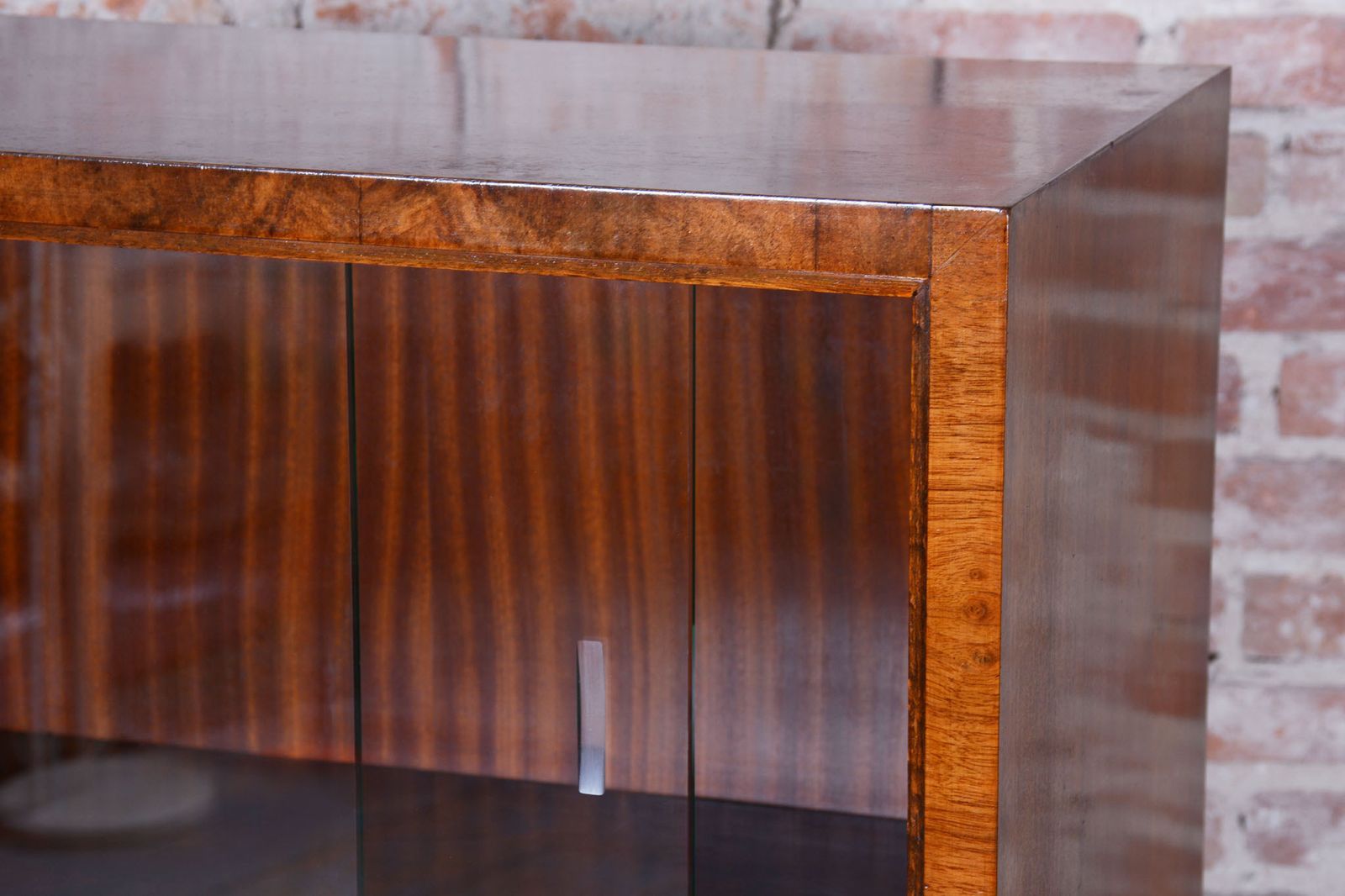 Pair Of Restored Art Deco Bookcases, By Oldřich Liška, Walnut, Czech, 1920s photo vinterior