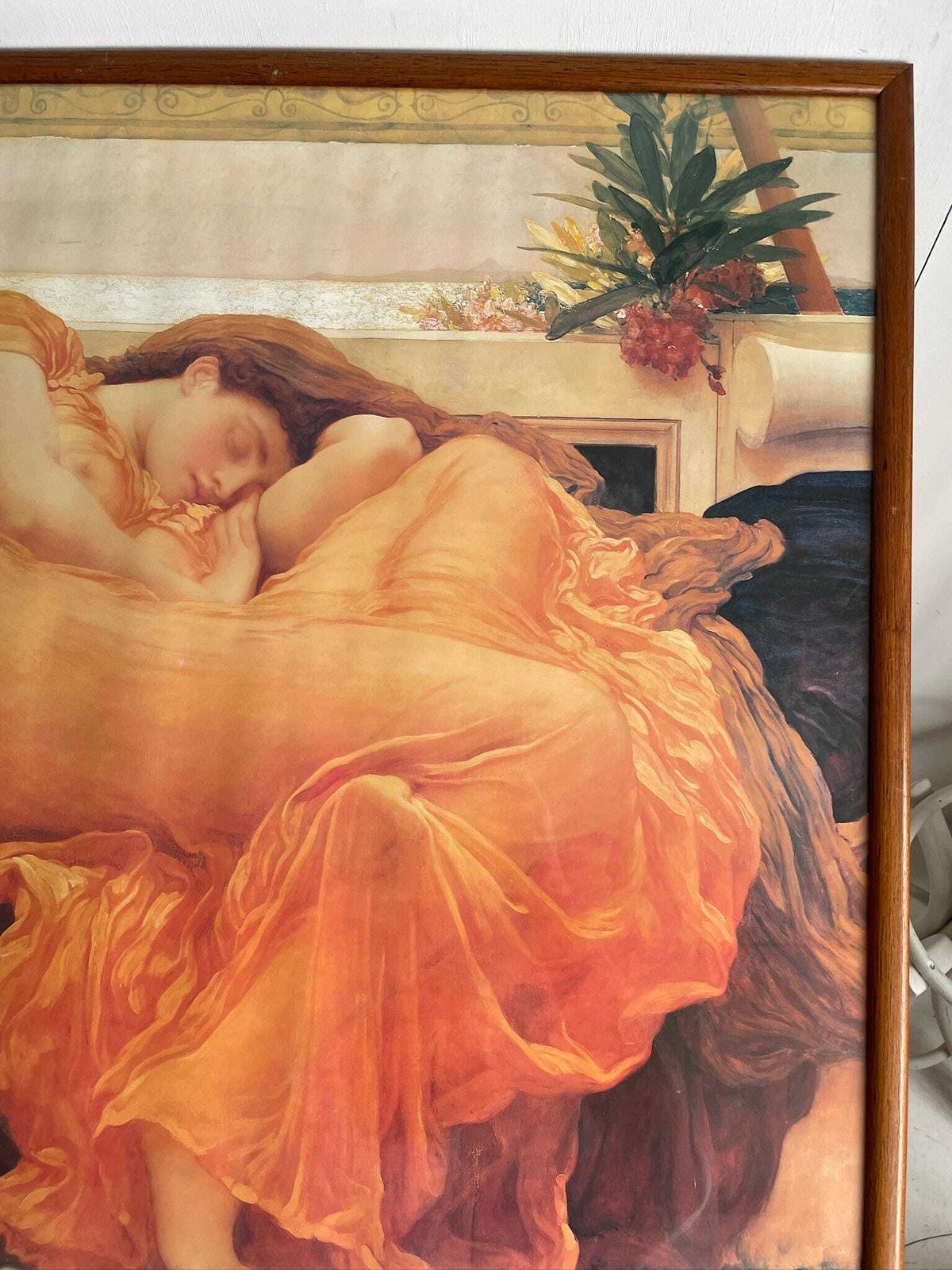 Vintage Poster Print Of Flaming June By Lord Leighton 1988 Museo De Arte De Ponce photo for sale