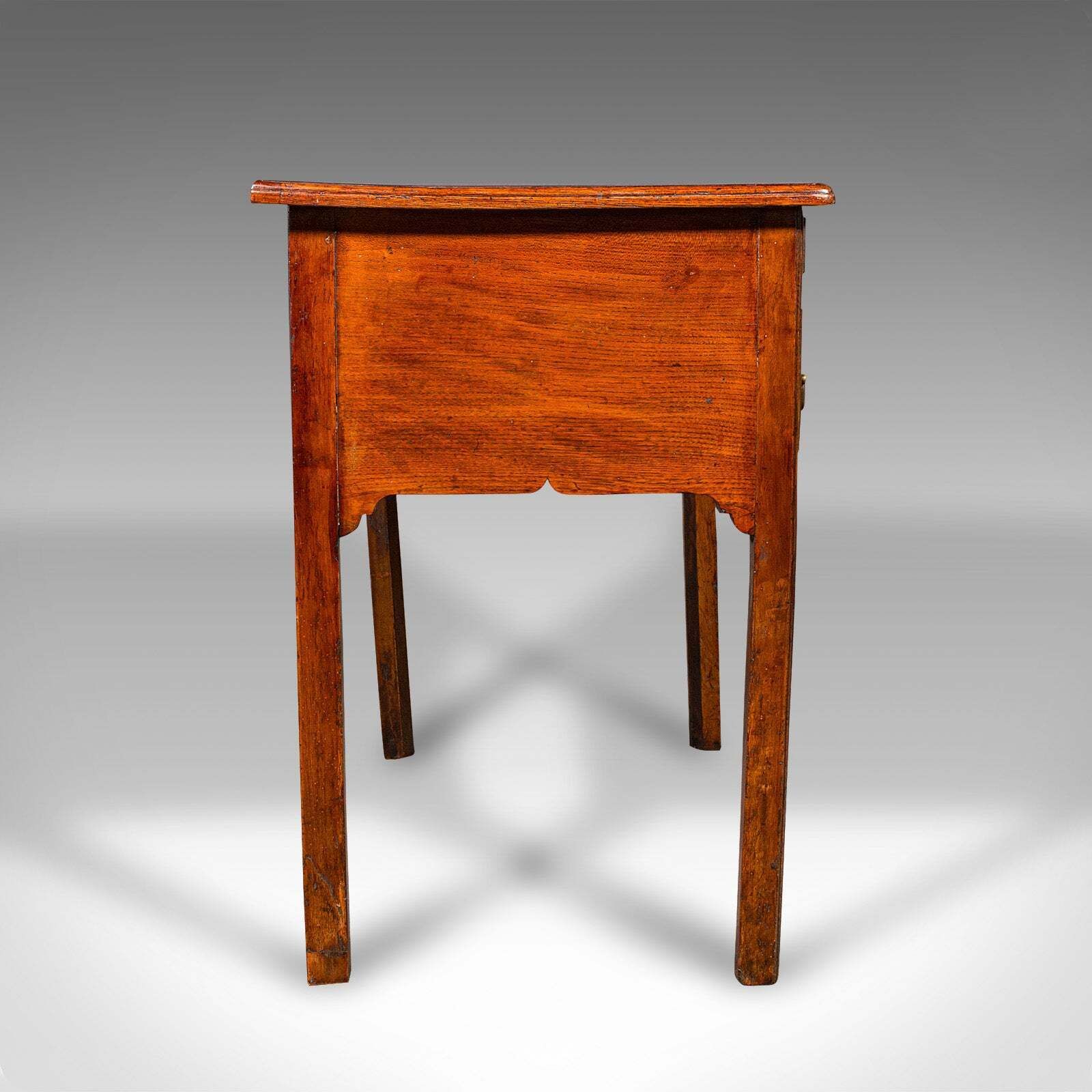 Antique Lowboy Table, Georgian, English, Burr Walnut, Oak, Hall, Side, C.1780 photo Furniture