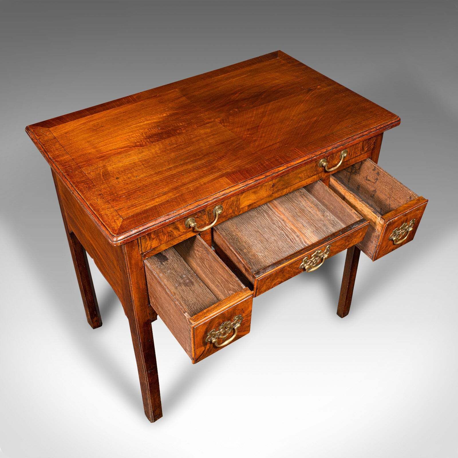 photo furniture Antique Lowboy Table, Georgian, English, Burr Walnut, Oak, Hall, Side, C.1780