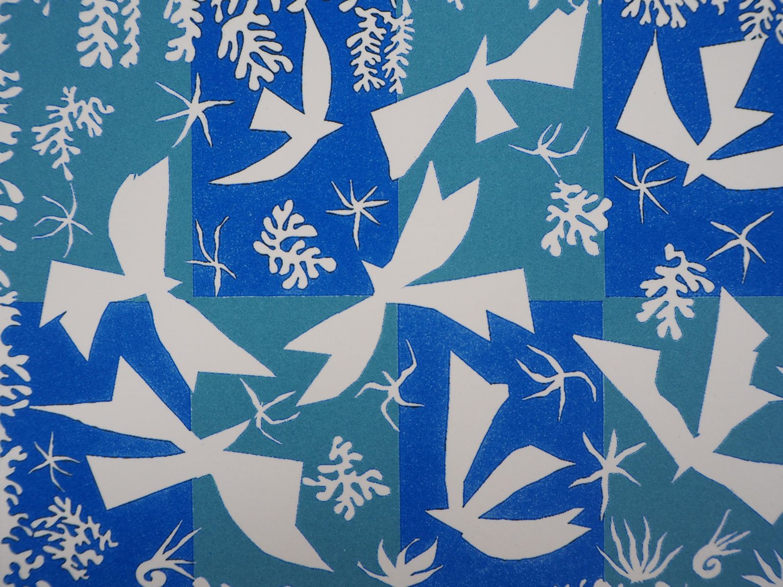 (After) Henri Matissepolynesia : Doves In The Sky   Screen Print (French President Greeting Card)2000 photo for sale