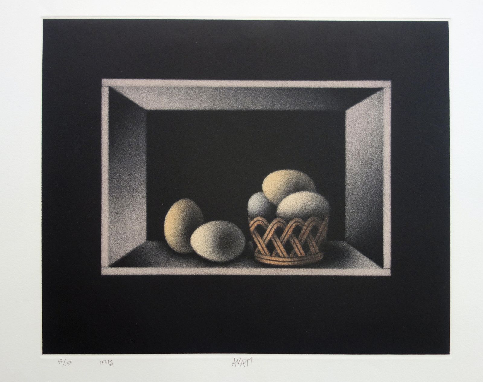 Mario Avatistill Life With Eggs   Original Handsigned Etching   Limited / 150 photo for sale