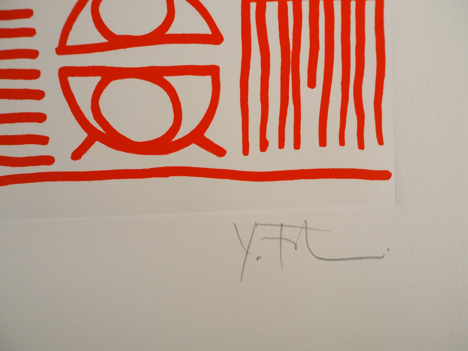 Yona Friedmanarchitect : Pictograms Of Genesis (Orange)   Original Screenprint, Handsigned1975 photo furniture