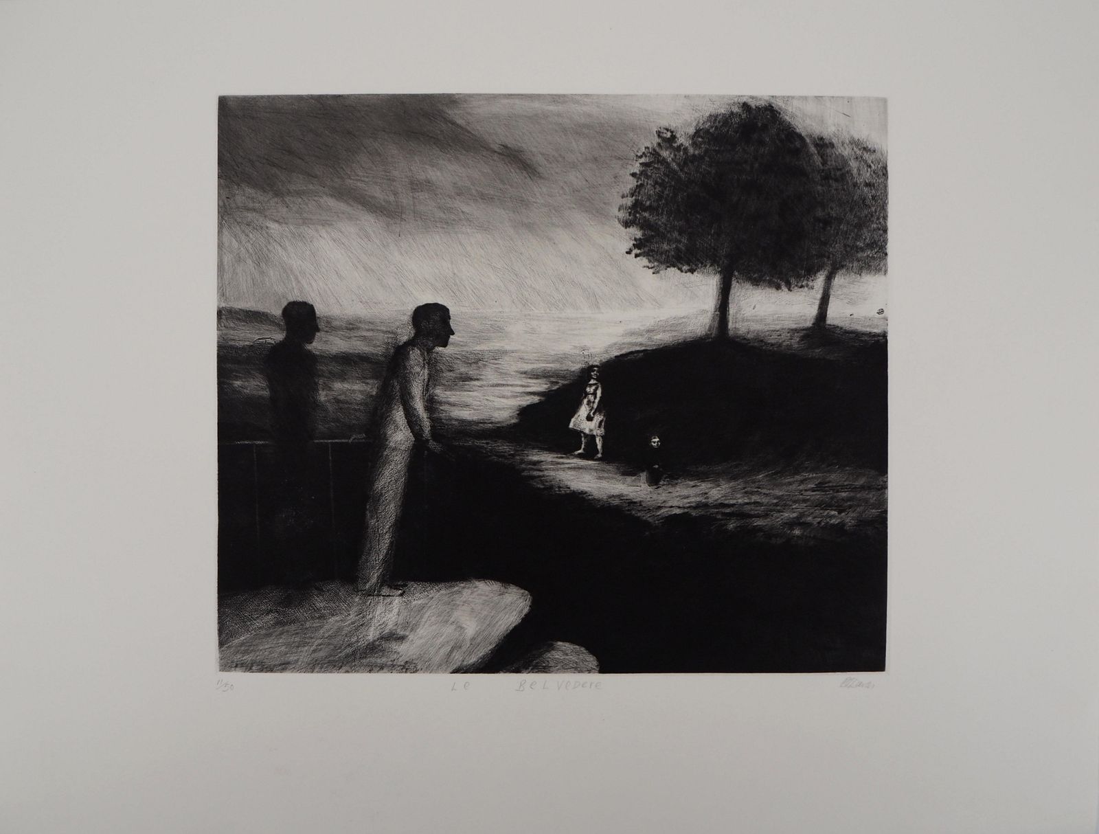 Richard Daviesthe Belvedere   Original Handsigned Etching   Limited 50 Copies1983