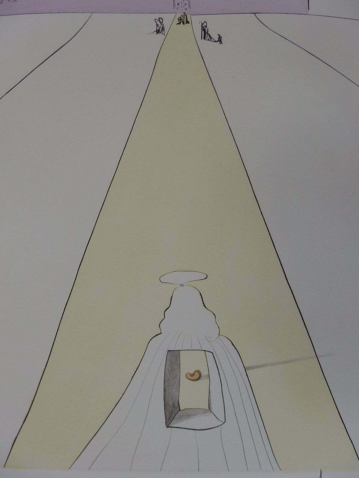 Salvador Dalí­God, Time, Space, And The Pope   Orignal Etching   Signed   19741974 photo Art