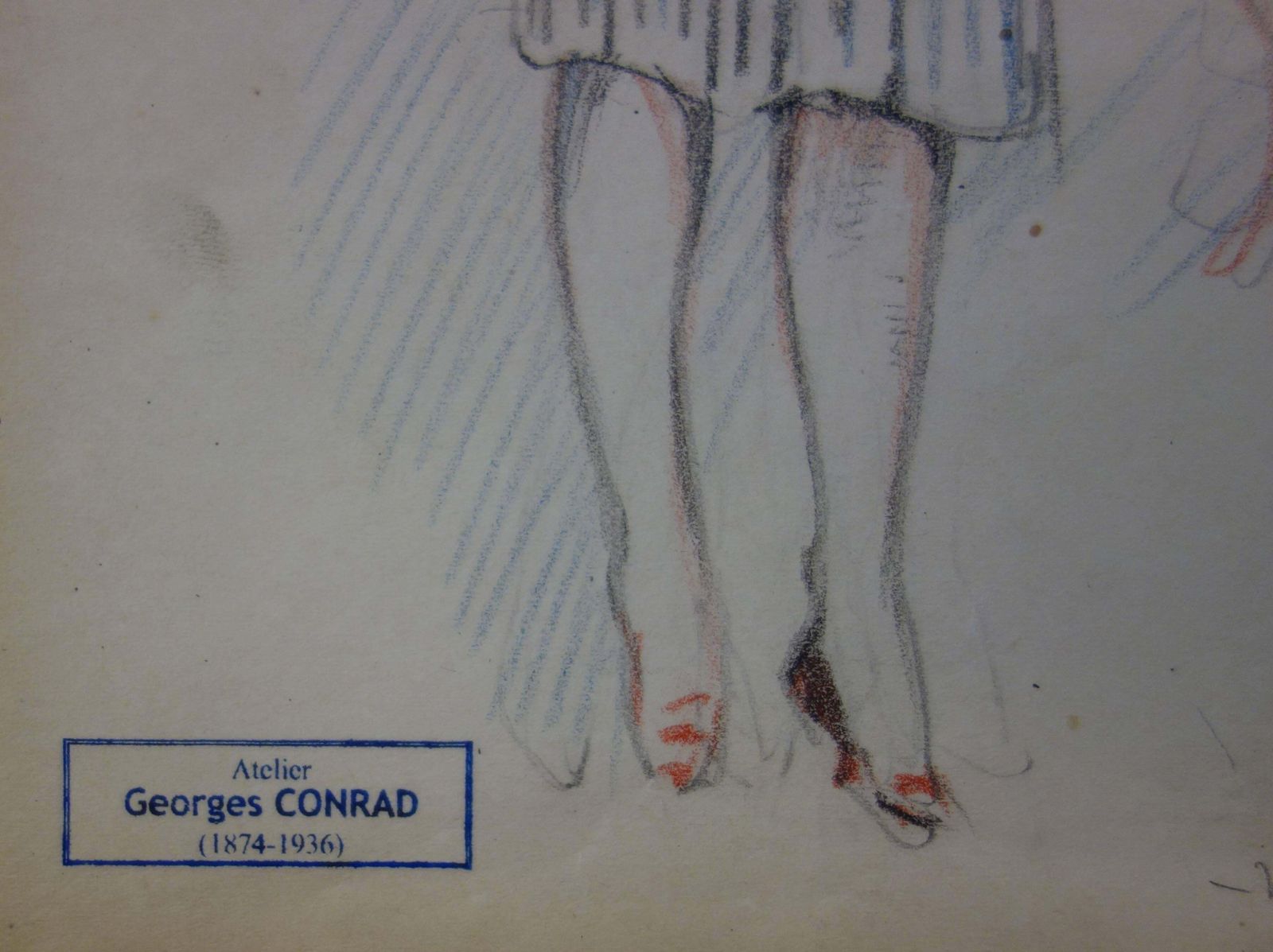 Georges Conradgentle Evening   Pencil Drawing   Circa 1914 photo furniture