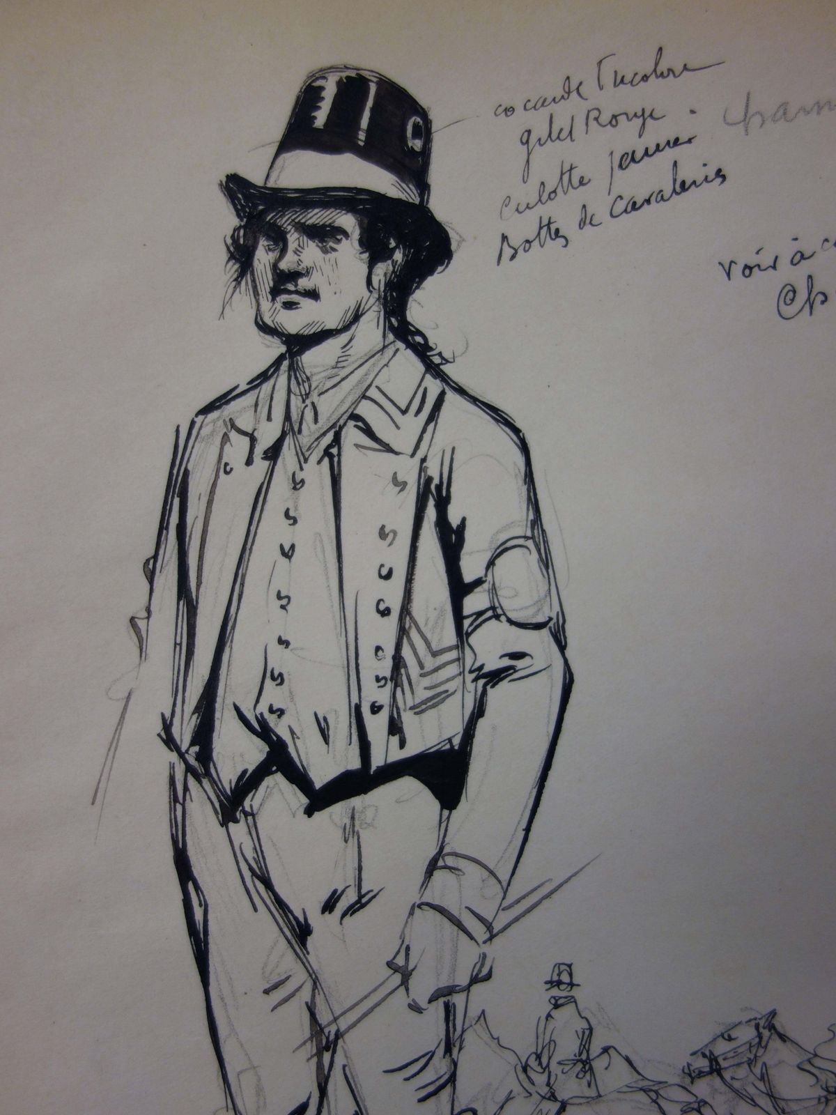 Georges Conradnineteenth Century Coachman   Ink Drawing   1916 photo Art
