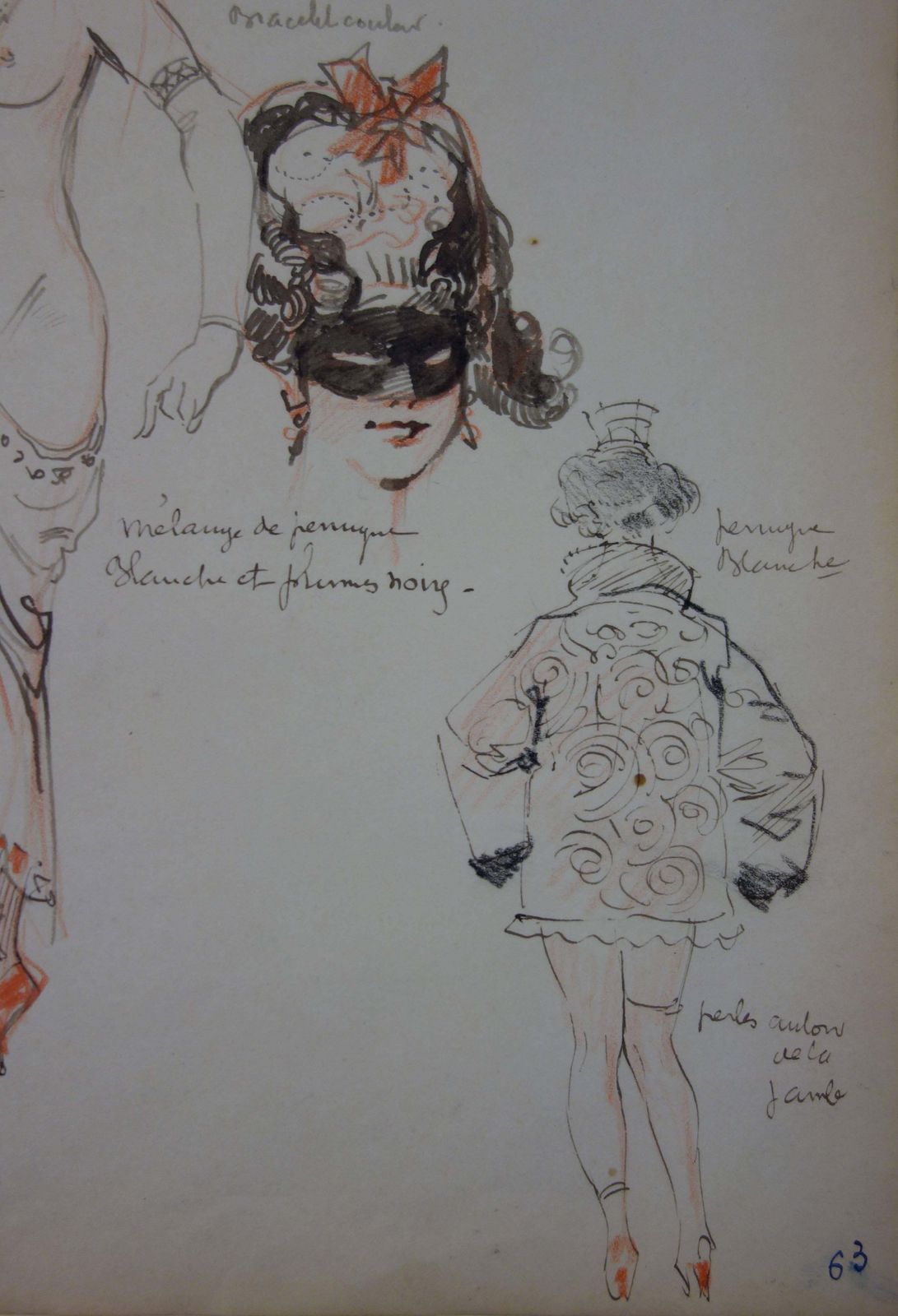 Georges Conradlibertine Carnaval In Venice   Ink Drawing   Circa 1916 photo vinterior