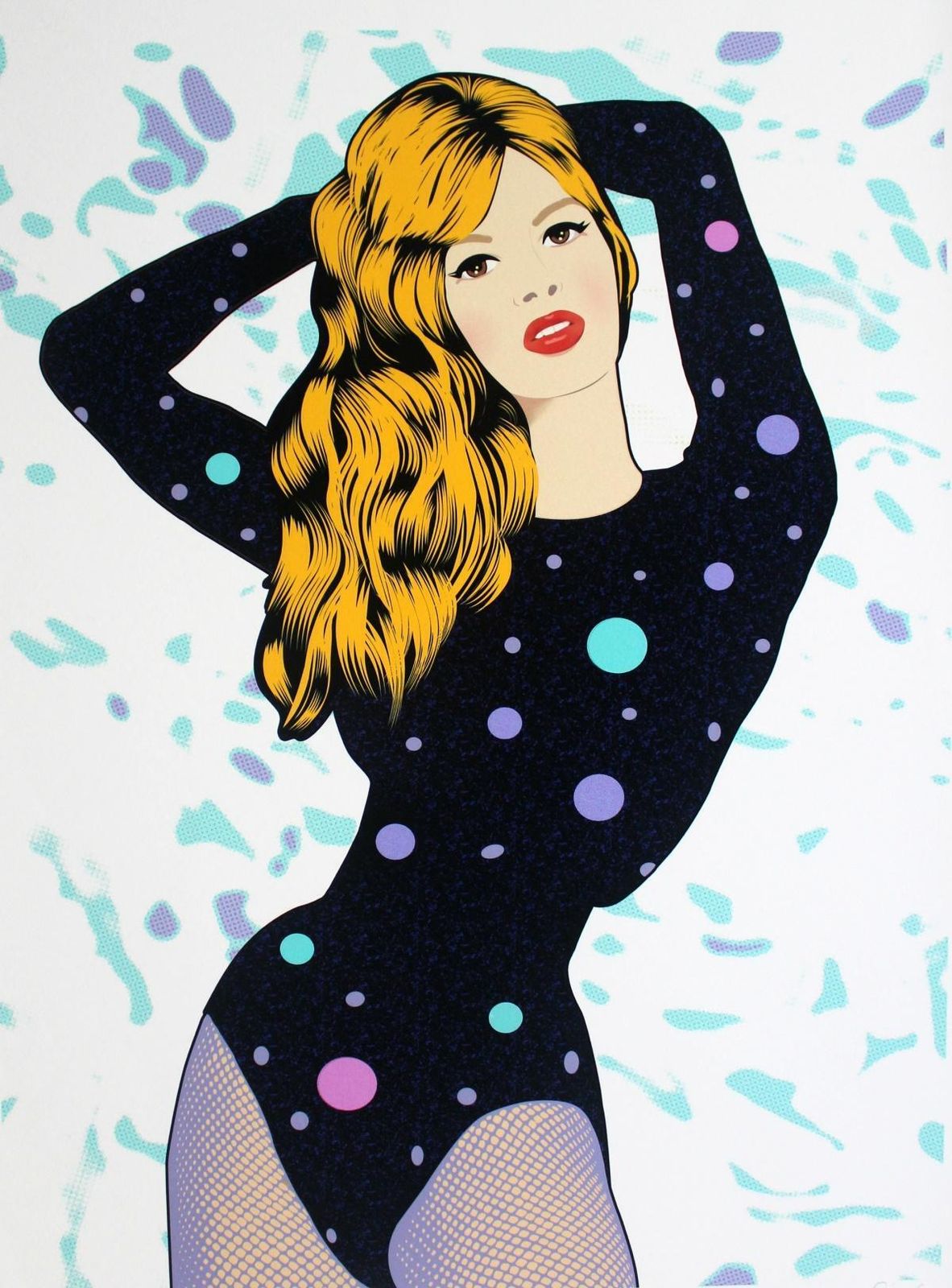 Danuta Dąbrowska Siemaszkiewiczb.B   Xxi Century, Contemporary Figurative Print, Women, Fashion, Colourful2012