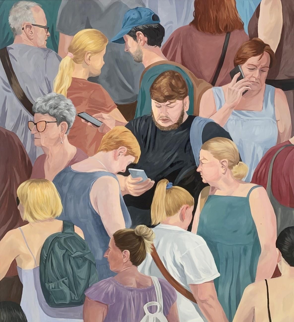 Anna Wardegadesert 5   Young Polish Artist, Social Commentary, Realistic Tempera Painting2022