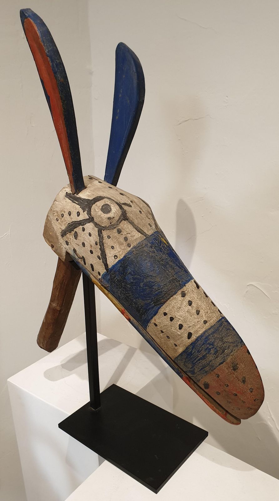 Unknownafrican Zoomorphic Puppet Head Sculpture From The Bozo Tribe In Mali.Early 20th Century