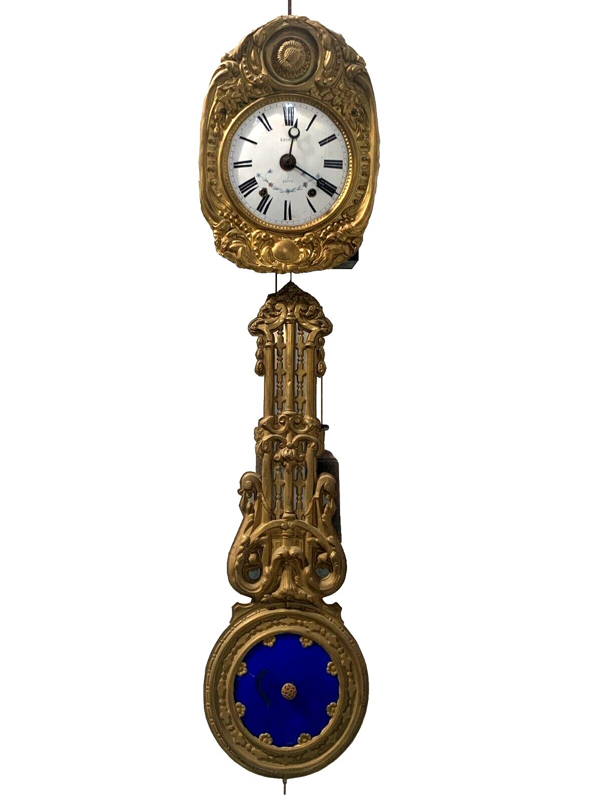 Louis XV Style Stamped Brass Parquet Clock Movement 20th Century