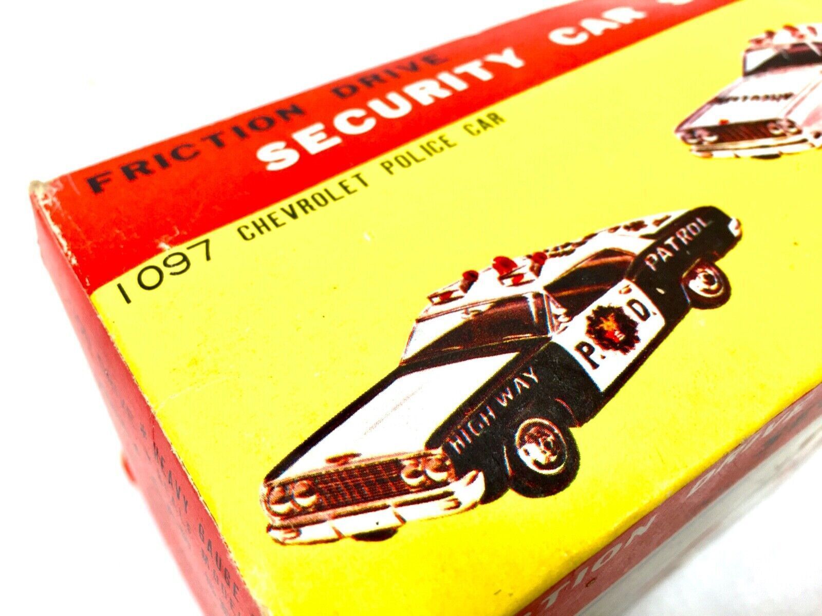 Vintage Toy   Bandai Tin Highway Patrol Car With Box / Made In Japan / 1960s photo for sale