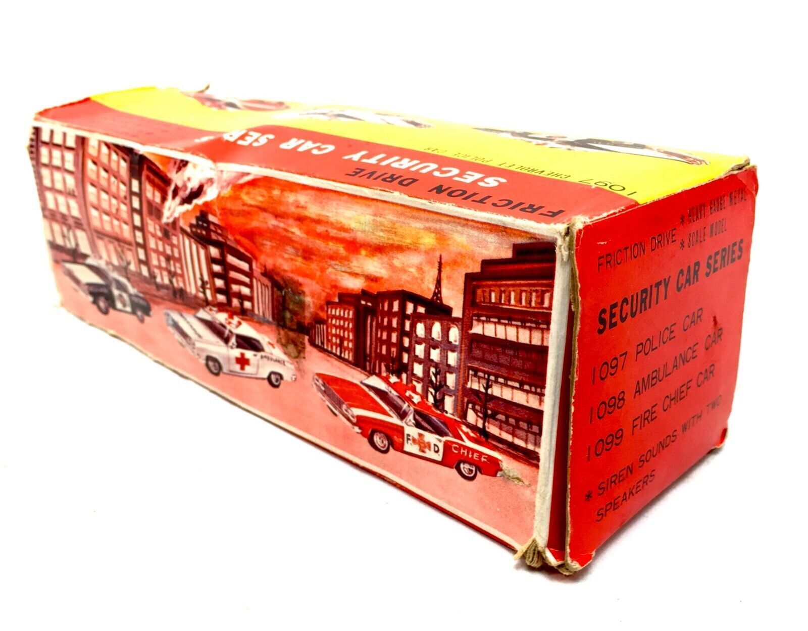 photo furniture Vintage Toy   Bandai Tin Highway Patrol Car With Box / Made In Japan / 1960s