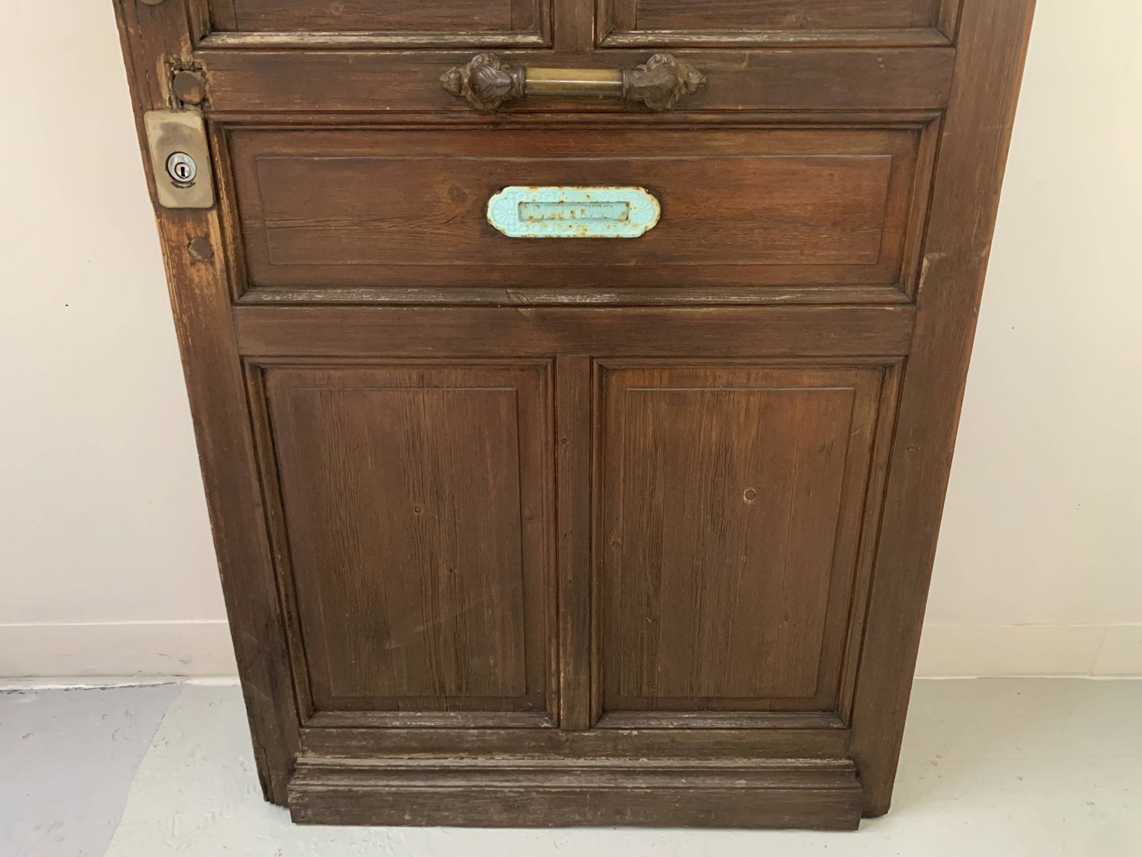 Art Deco Style Entrance Door In Solid Wood, 20th Century photo buy