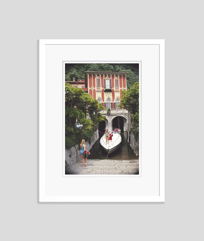Slim Aarons 'Tullio Abbate' Framed White photo furniture