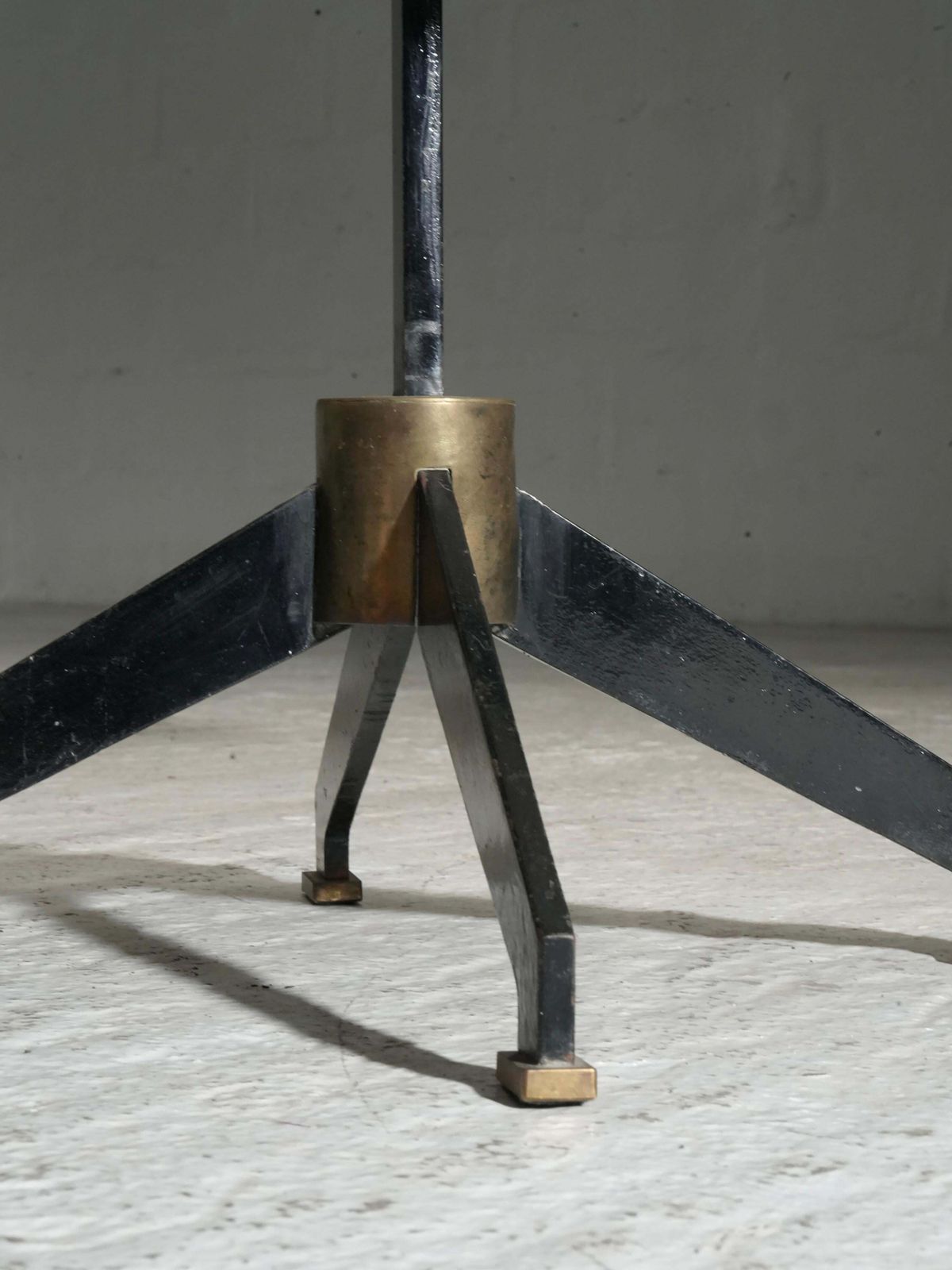 Set Of Two Side Tables In Marble, Metal And Brass, Brazil, 1950's photo 4443.0