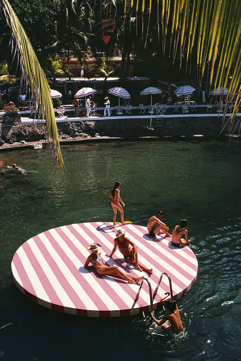 Slim Aarons 'La Concha Beach Club' Framed White