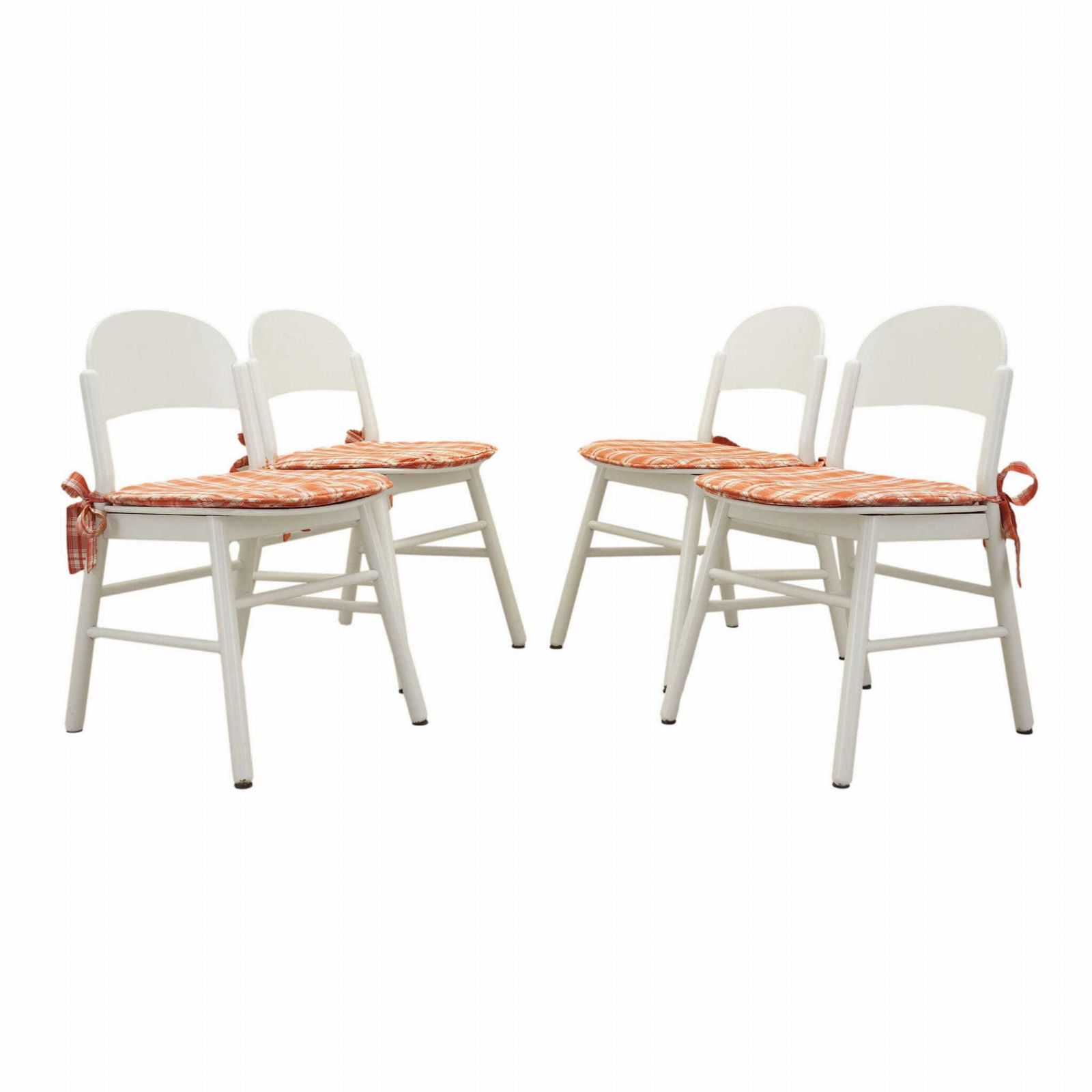 Set Van Vier Beukenhouten Stoelen, Italiaans Design, Jaren 1970, Productie: Italië