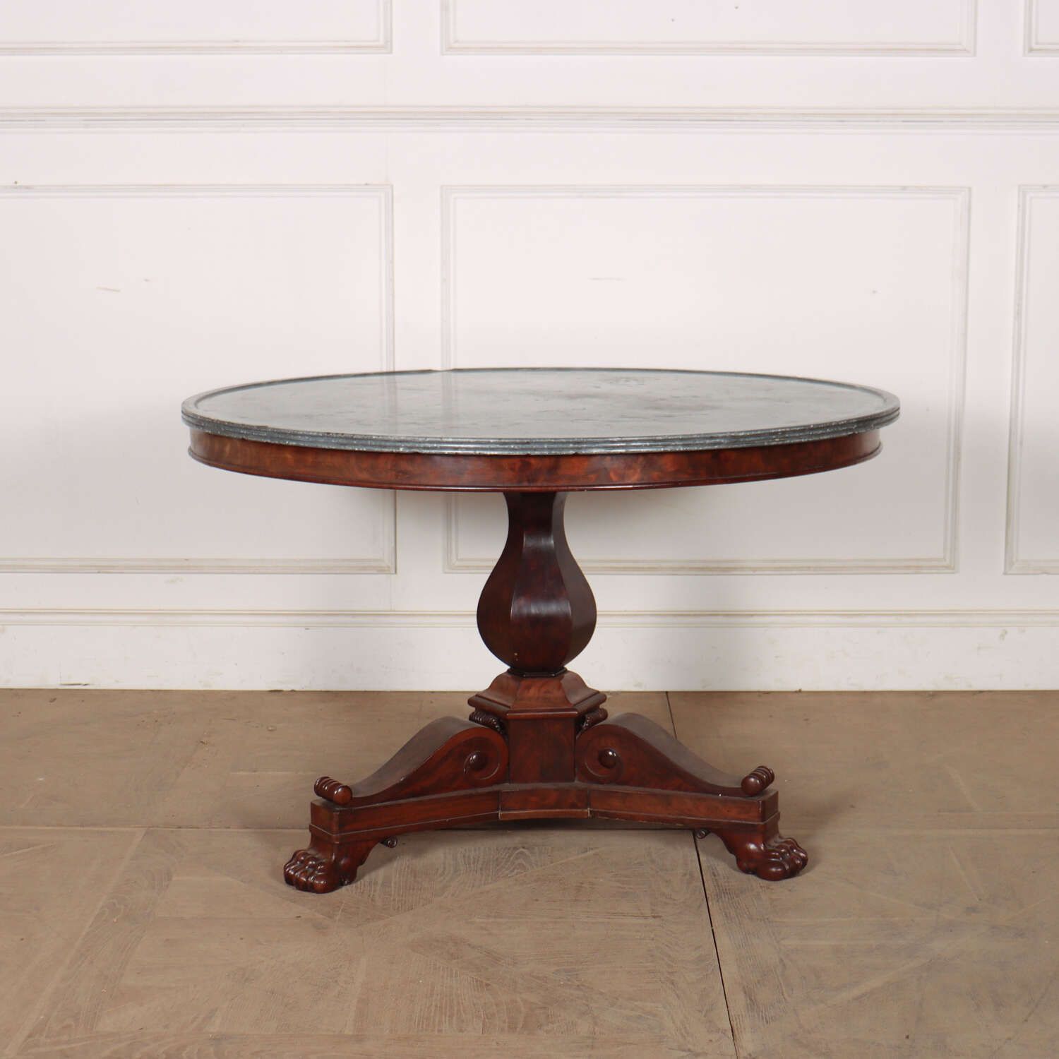 Large French Marble Topped Gueridon