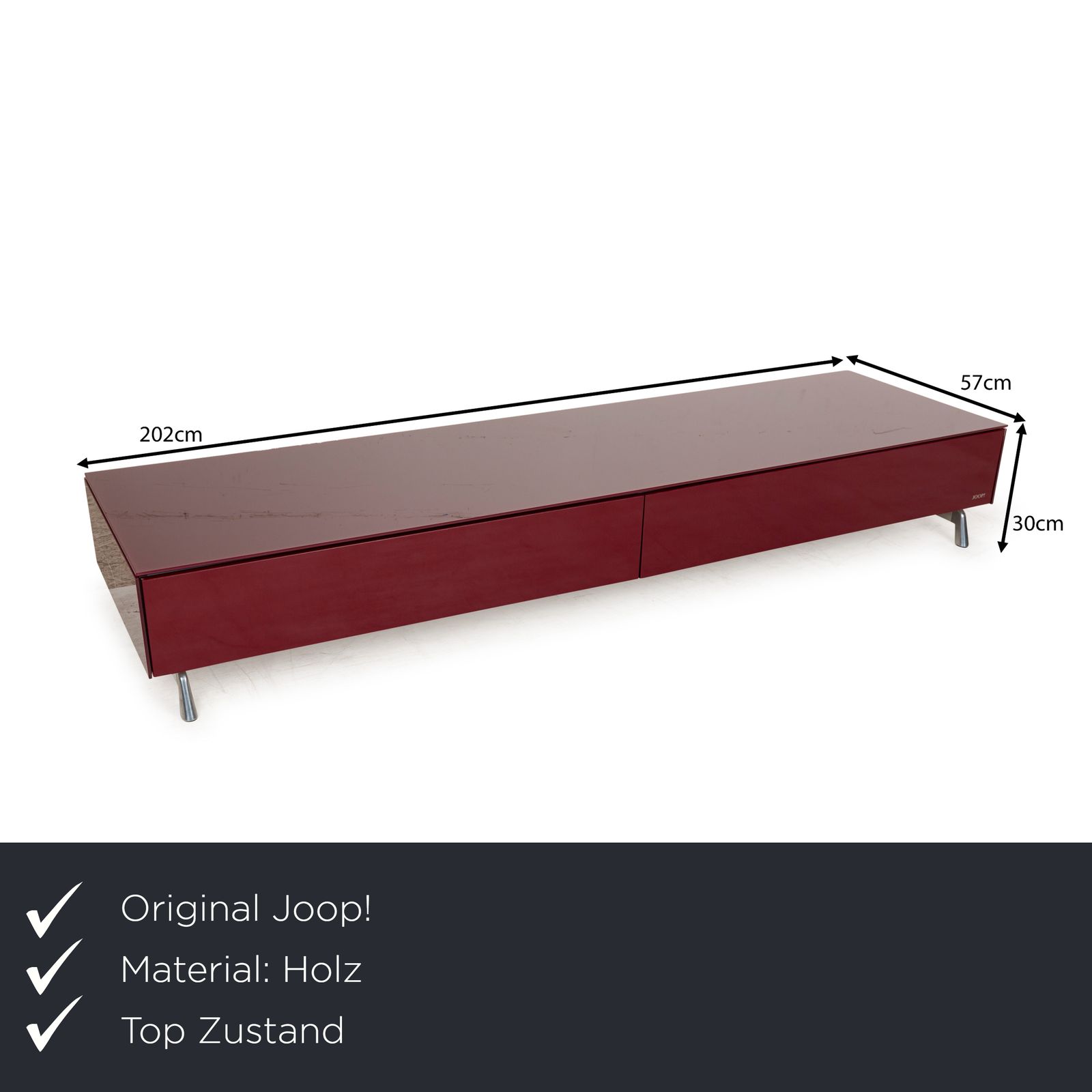 Buffet Joop en bois rouge photo furniture