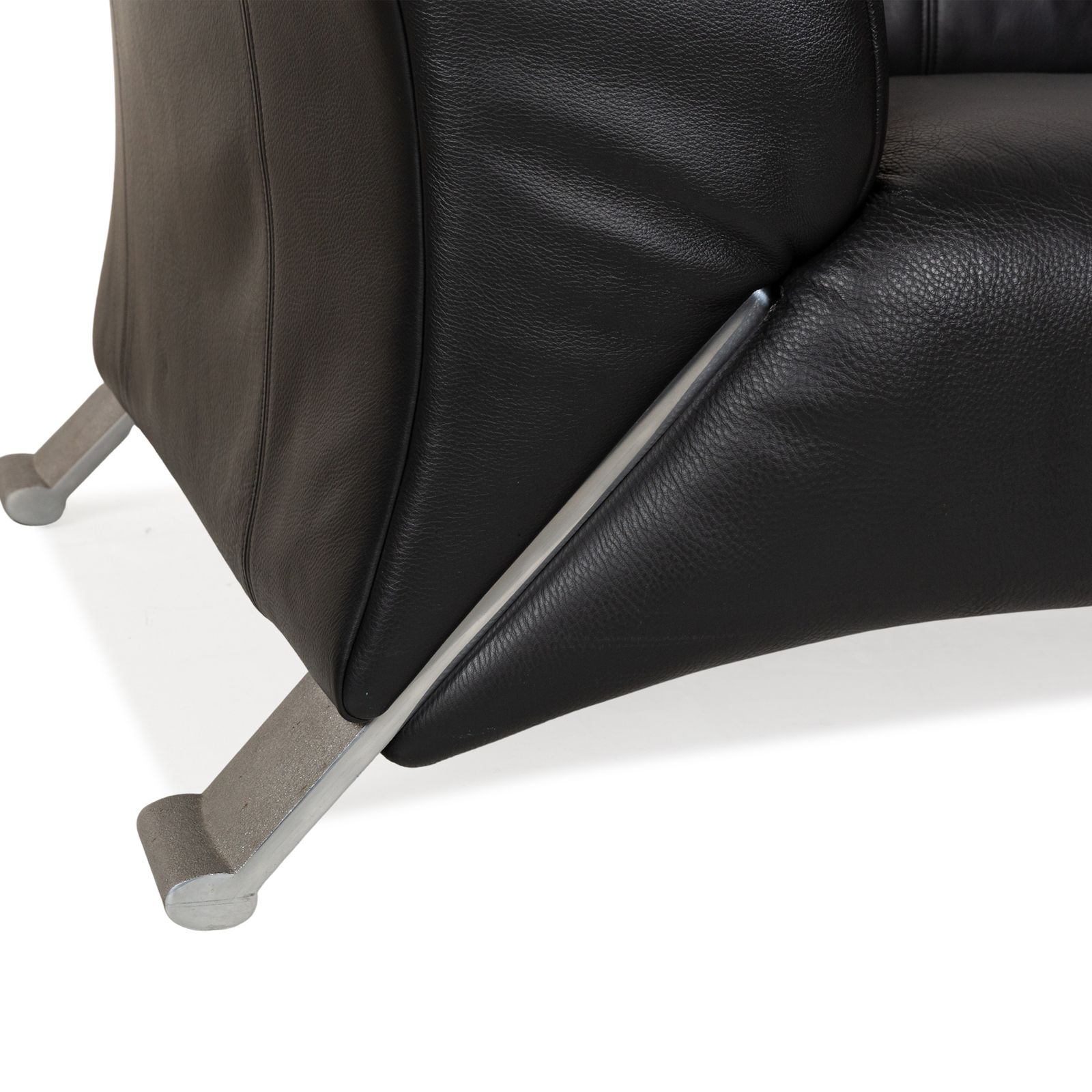 Rolf Benz 322 Leather Two Seater Gray Anthracite Sofa photo Furniture