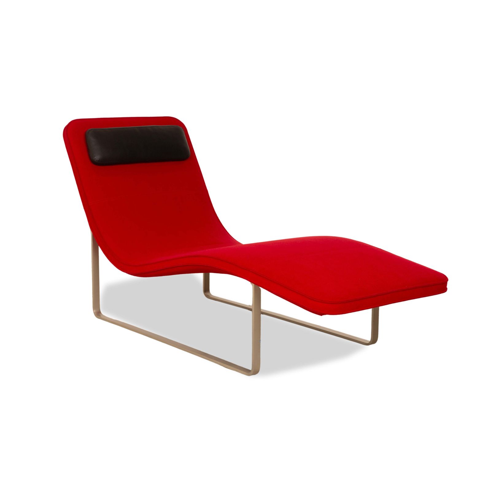 B&B Italia Landscape Fabric Lounger Red