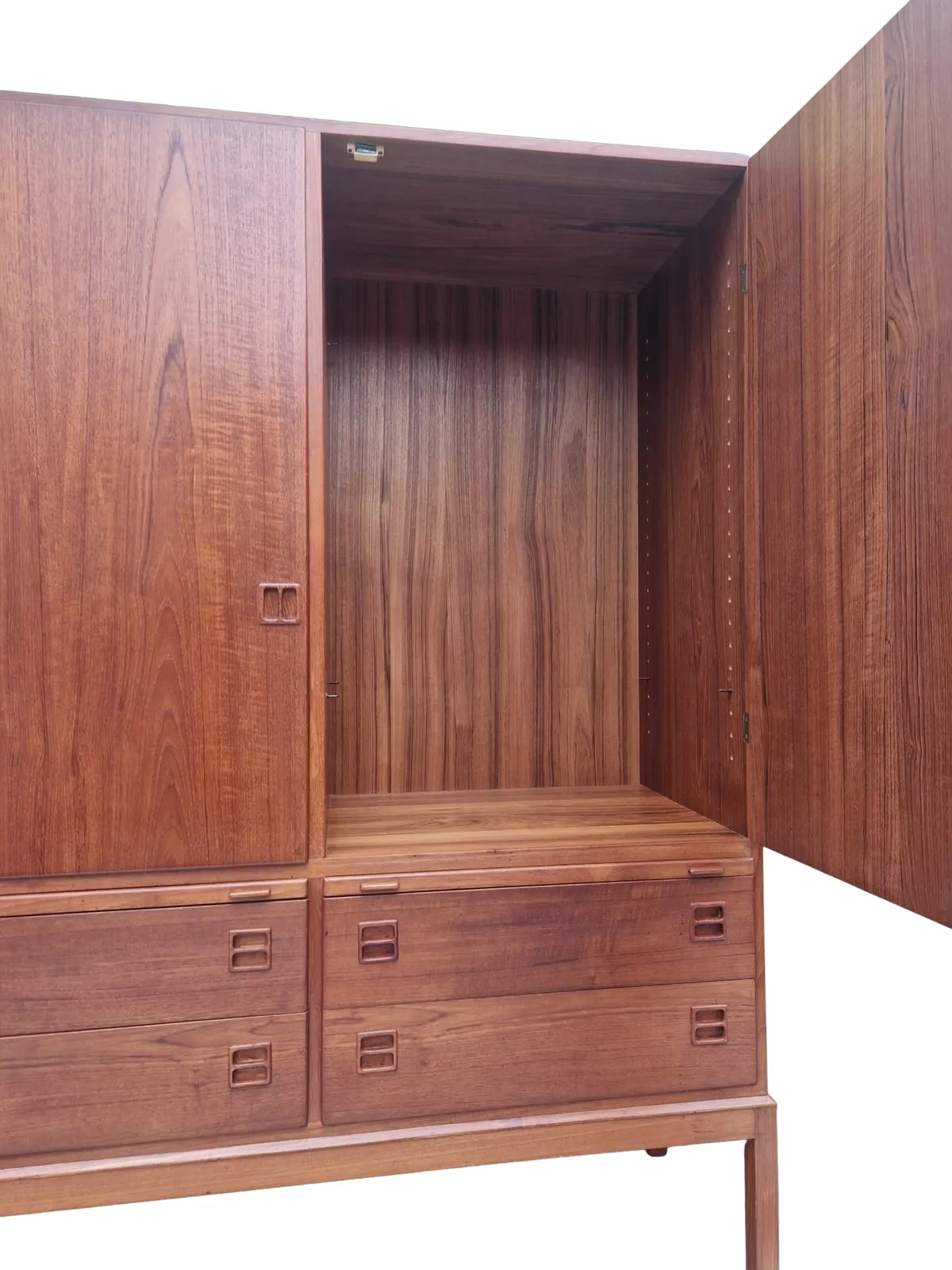 Mid Century Danish Teak Cabinet By Johannes Andersen For Bernhard Pedersen, C. 1960s photo for sale