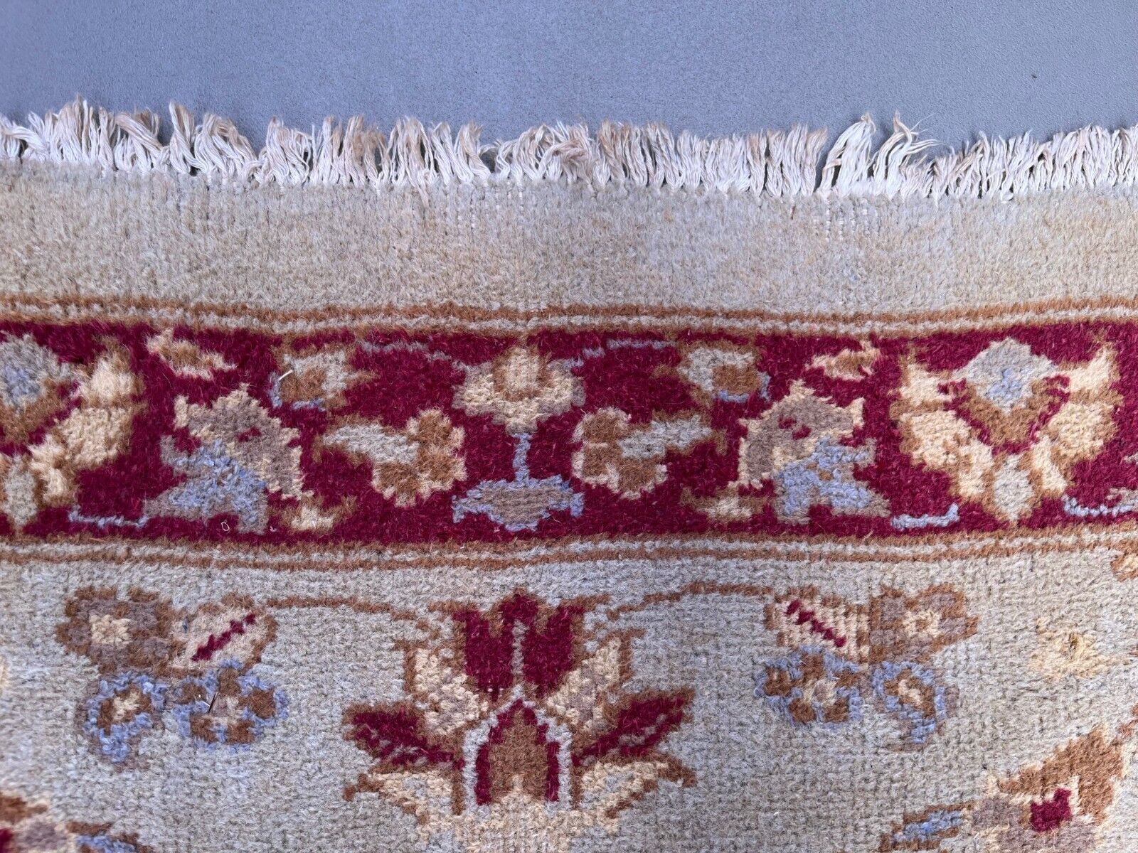 Very Long Tribal Runner 440x82 Cm Tribal Rug, Beige, Blue, Vintage photo buy