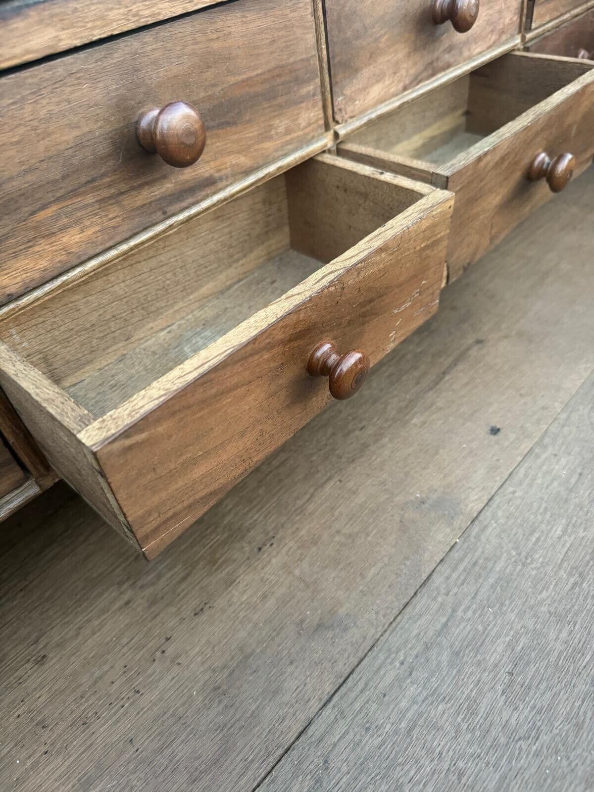 Furniture Antique Dutch Renaissance Oak Cushion Cabinet Bureau Cupboard photo