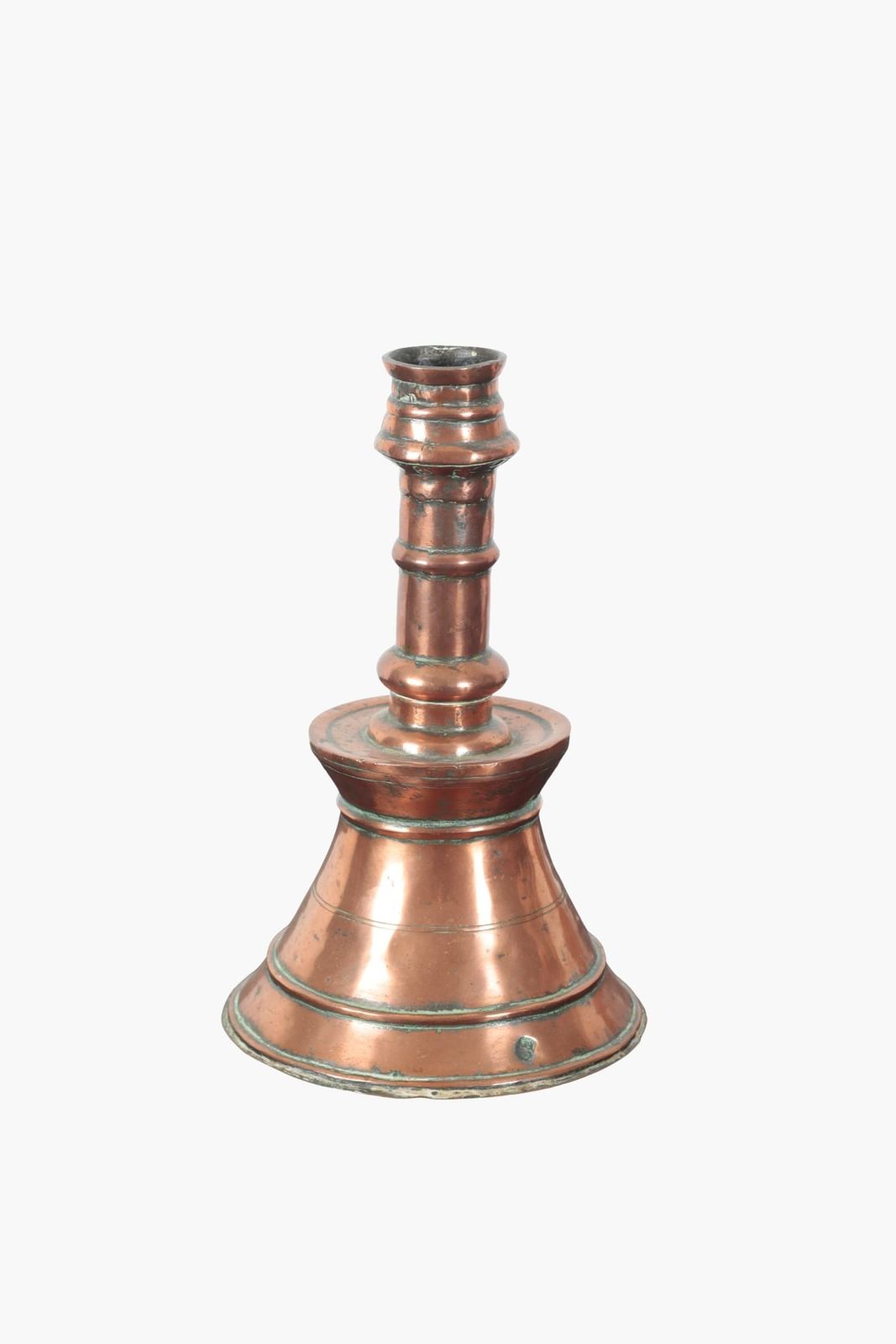 Pair Of 19th Century Ottoman Copper Candlesticks photo vintage