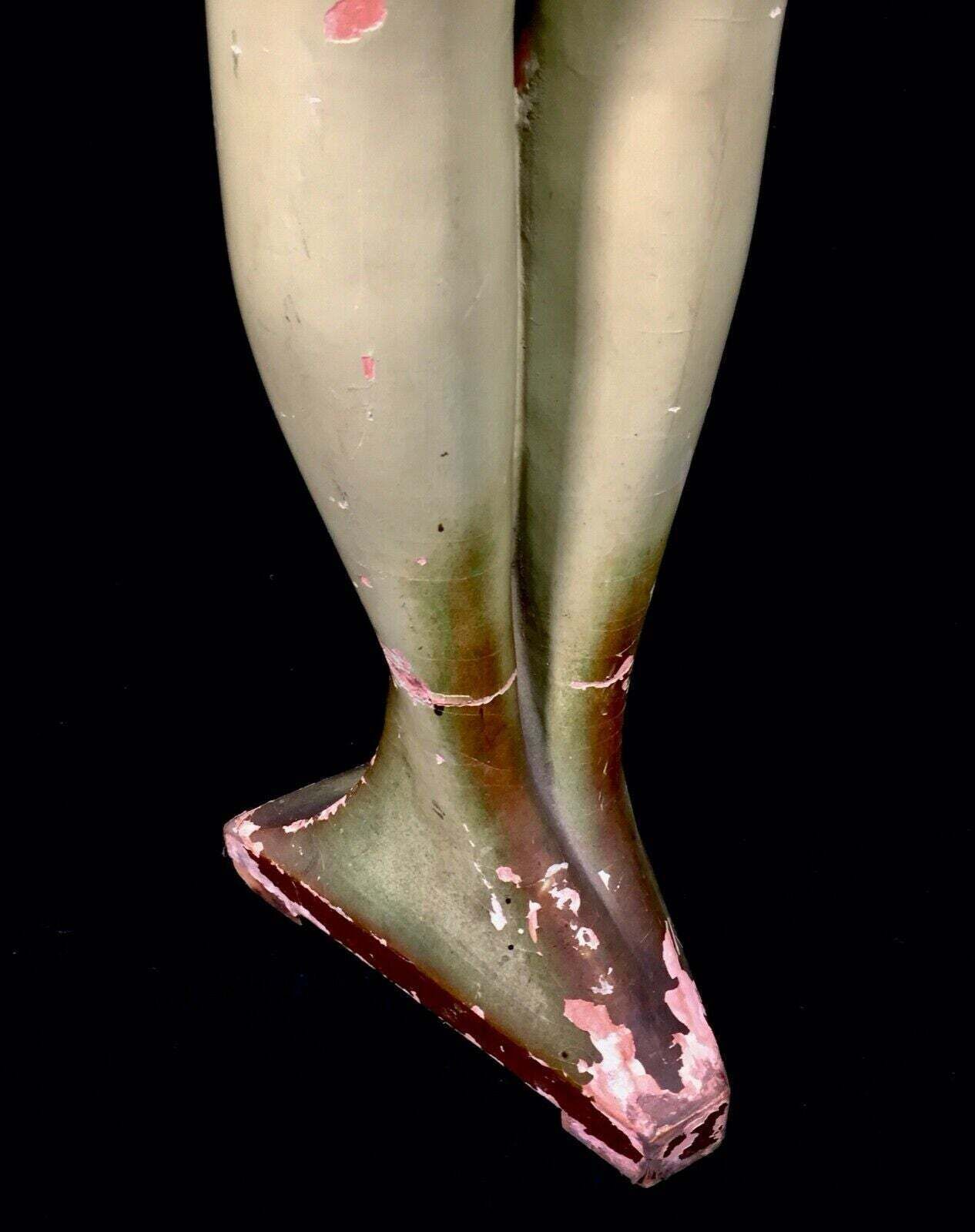 photo furniture Antique Large Desbeau Corsetry Lingerie Mannequin / Corset Display Stand C.1950