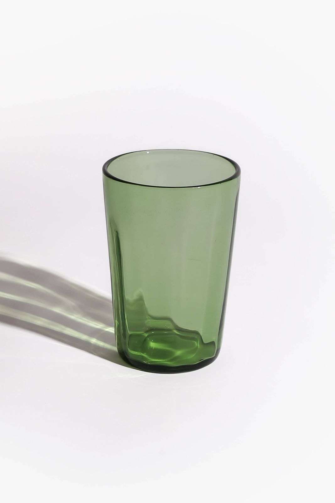 Whitefriars Green Glass Bucket Vase, C. 1930