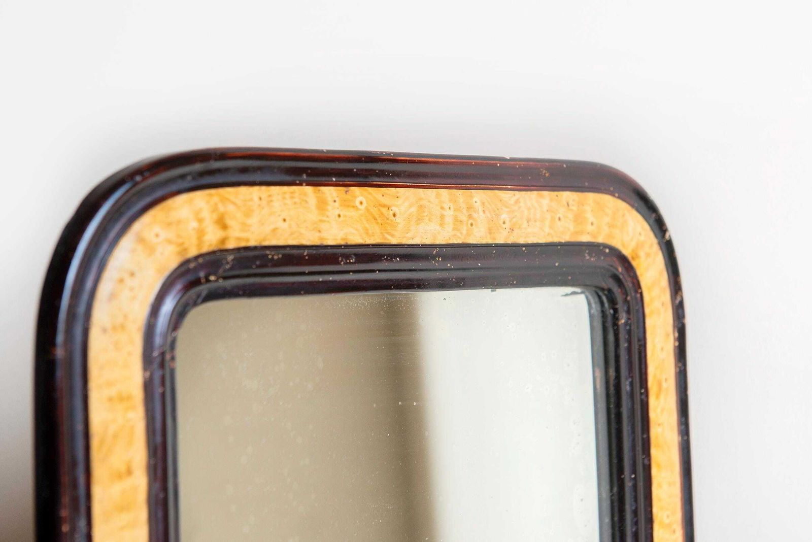 Antique Louis Philippe Mirror, Rustic Half Round Wall Mirror, French Farmhouse Mirror, Decorative Plaster Arch Mirror, 19th Century photo Home Decor