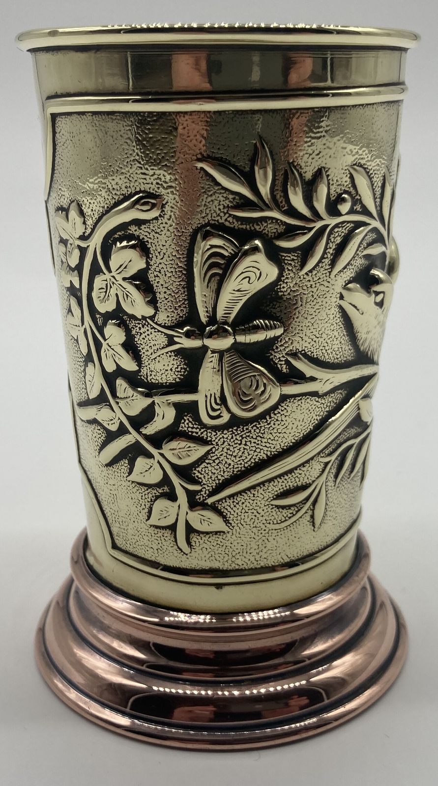 A Late 19th Century Aesthetic Copper And Brass Vase photo furniture