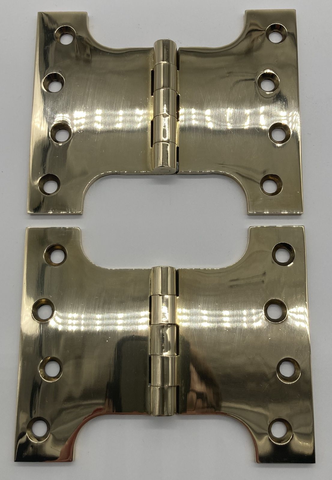 Set Of Four Brass Parliament Hinges photo furniture